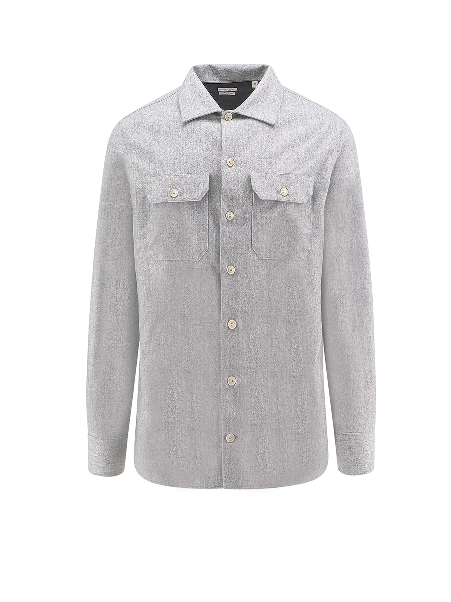 Shop Brunello Cucinelli Overshirt In Light Grey