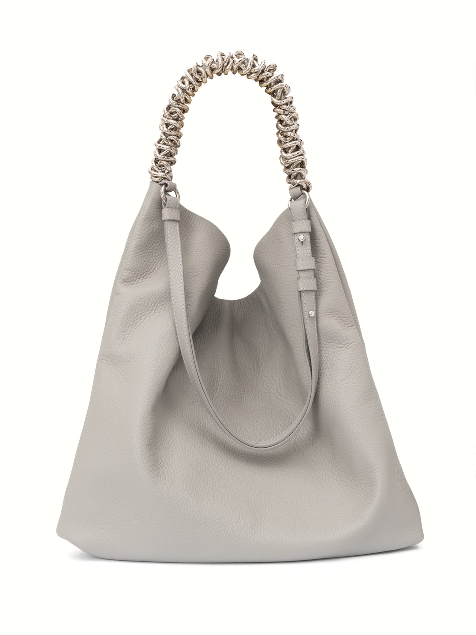 ORCIANI TODO SENSE HAMMERED LEATHER SHOULDER BAG 