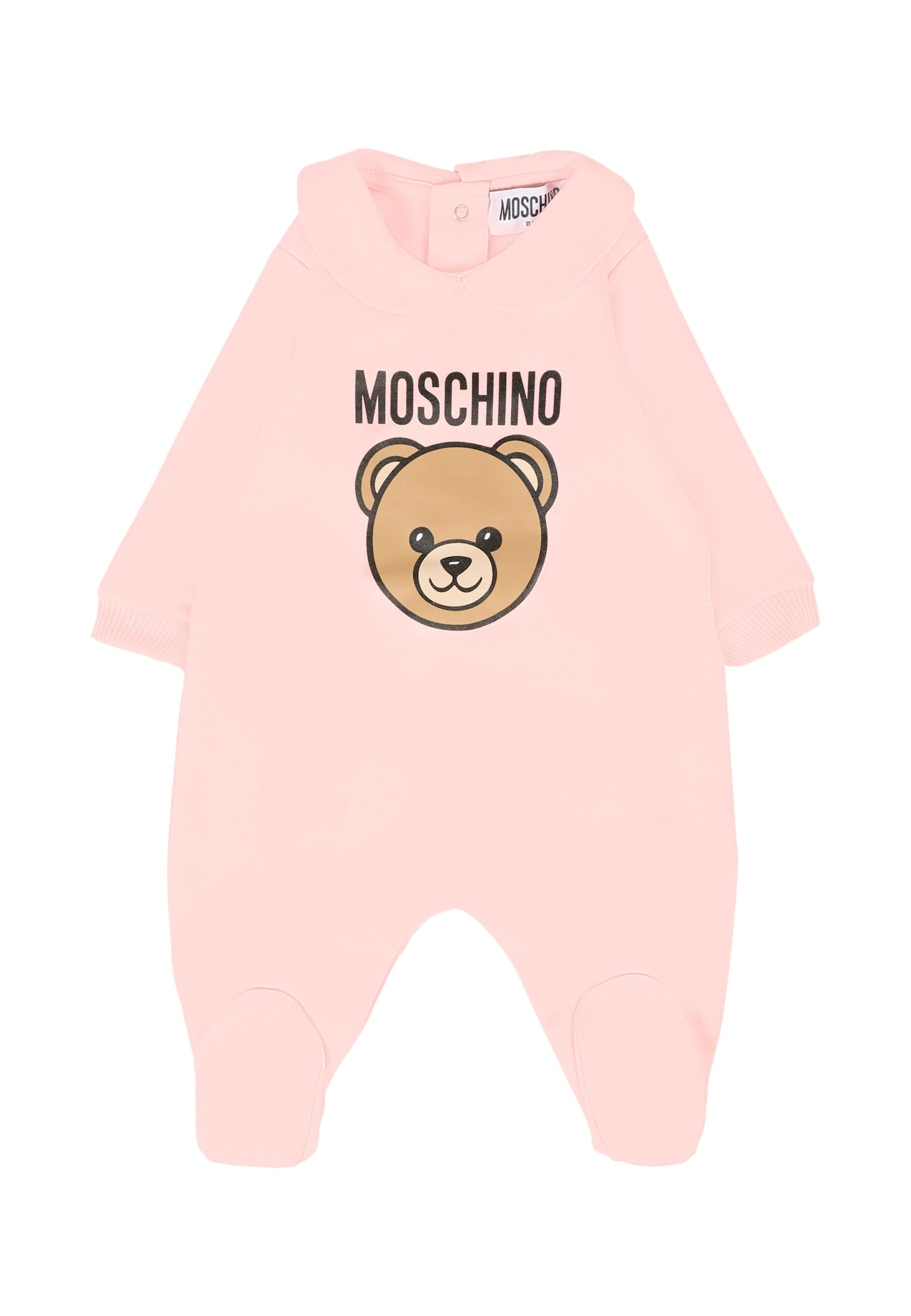 Moschino Pink Baby Set For Baby Girl With Teddy Bear In Pink
