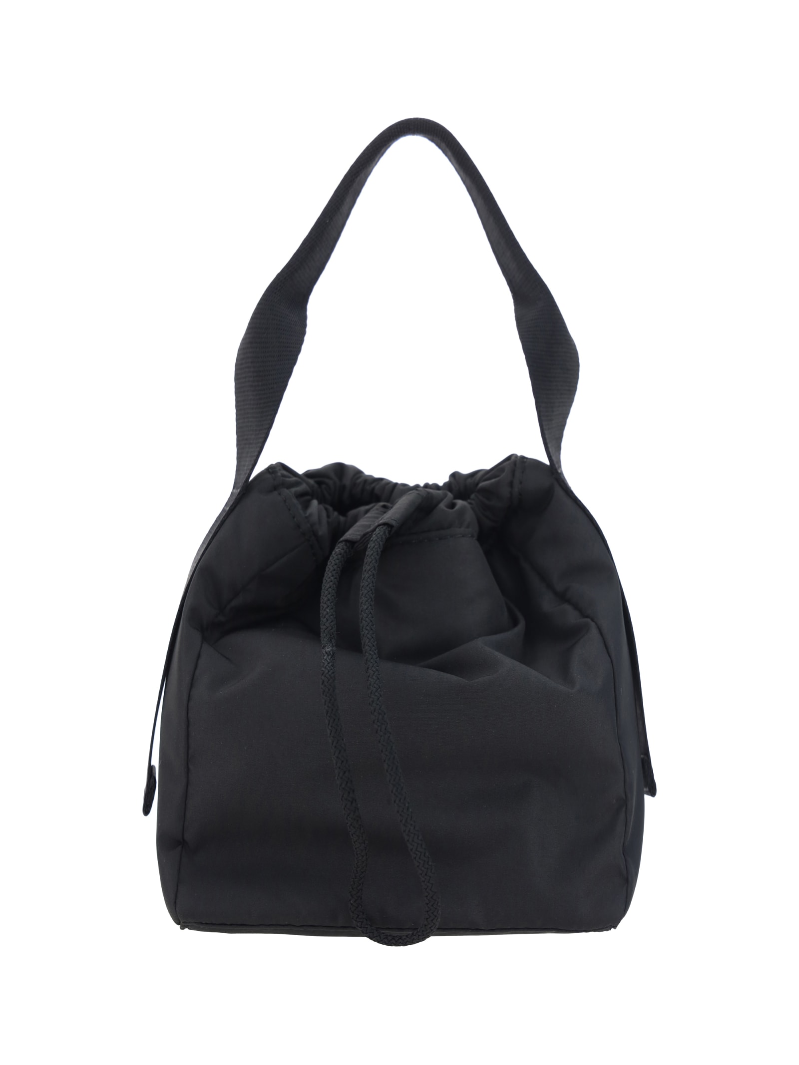 Shop Ganni Recycled Tech Handbag In Black