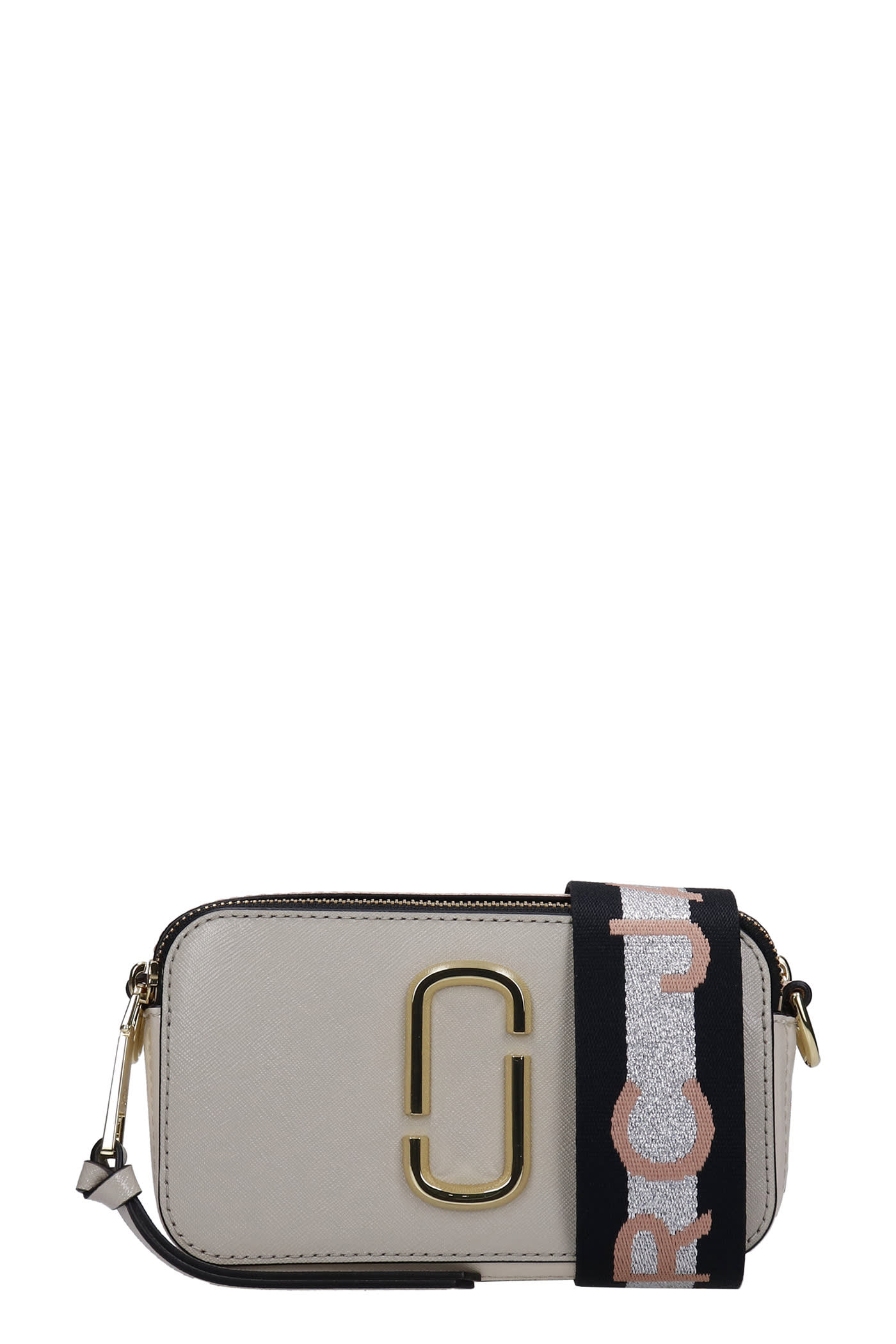 Marc Jacobs Snapshot Shoulder Bag In Taupe Leather
