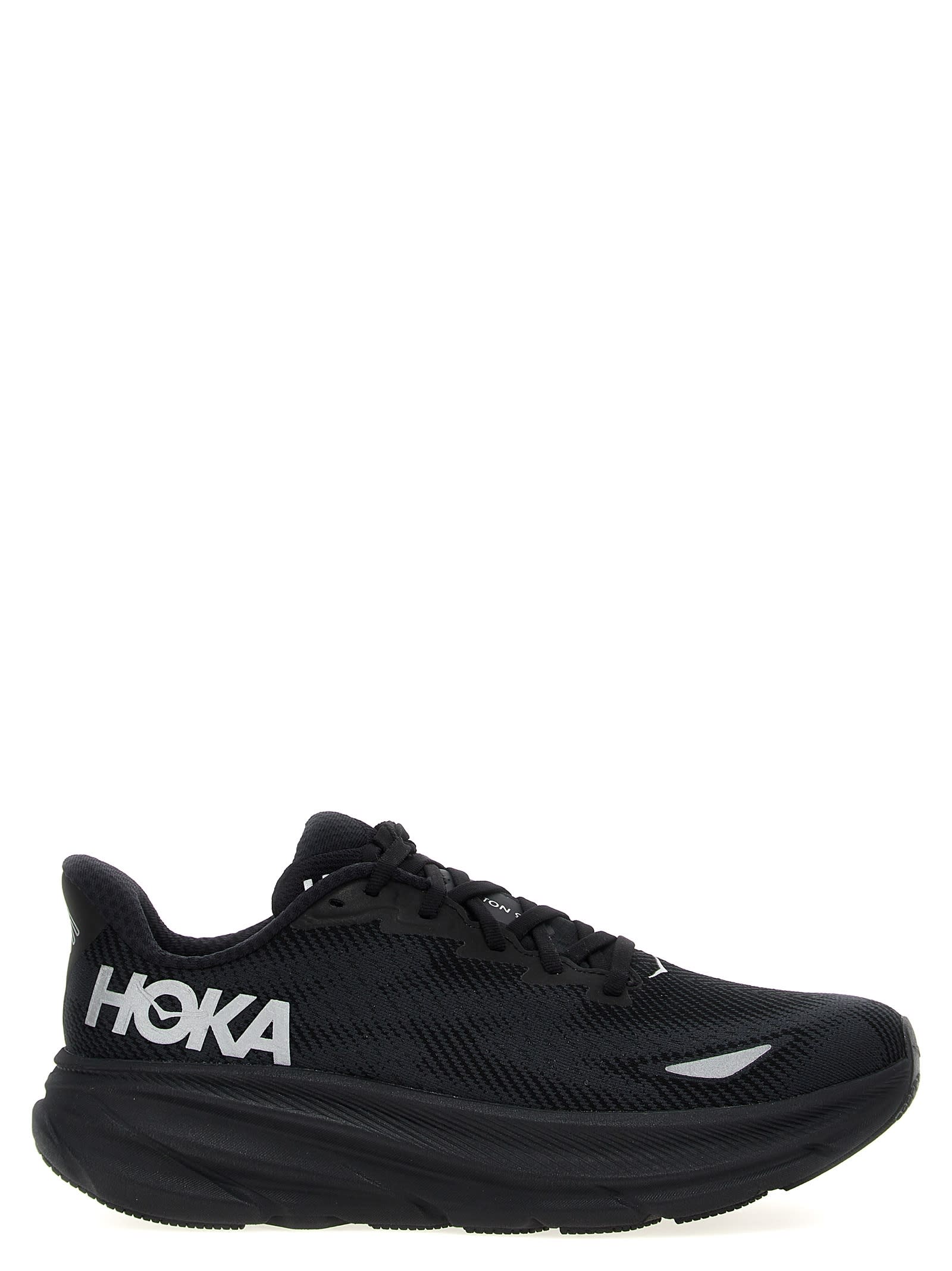 Shop Hoka Clifton 9gtx Sneakers In Black