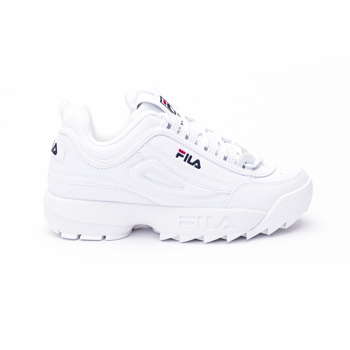 white rubber shoes fila