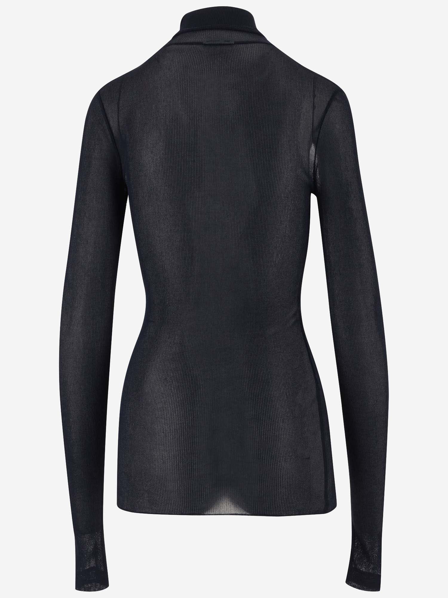 AMI ALEXANDRE MATTIUSSI STRETCH VISCOSE TURTLENECK 