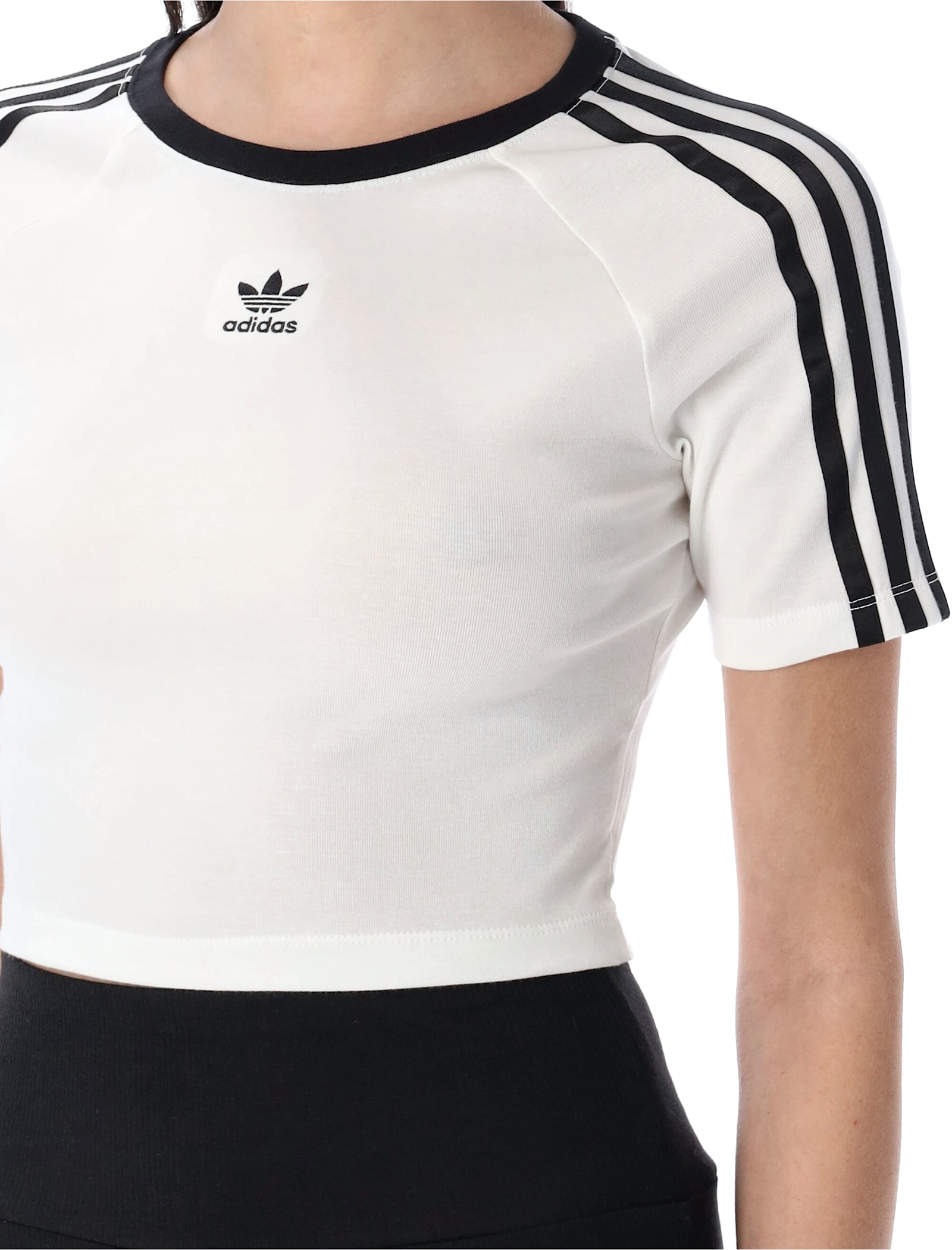 Adidas Originals Adidas Aeroready Train Essentials 3-stripes Tee In White And Black In White