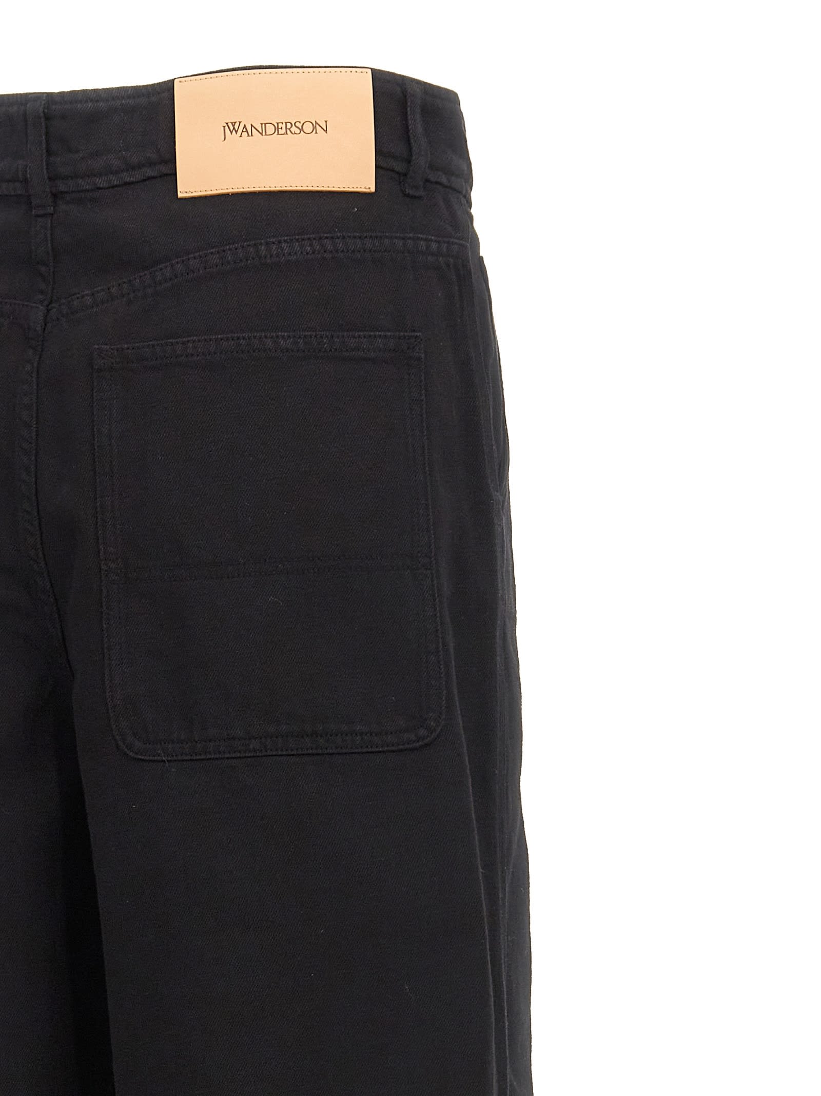 Jw Anderson J.w.anderson 'high Weist Wide Leg' Pants In Black