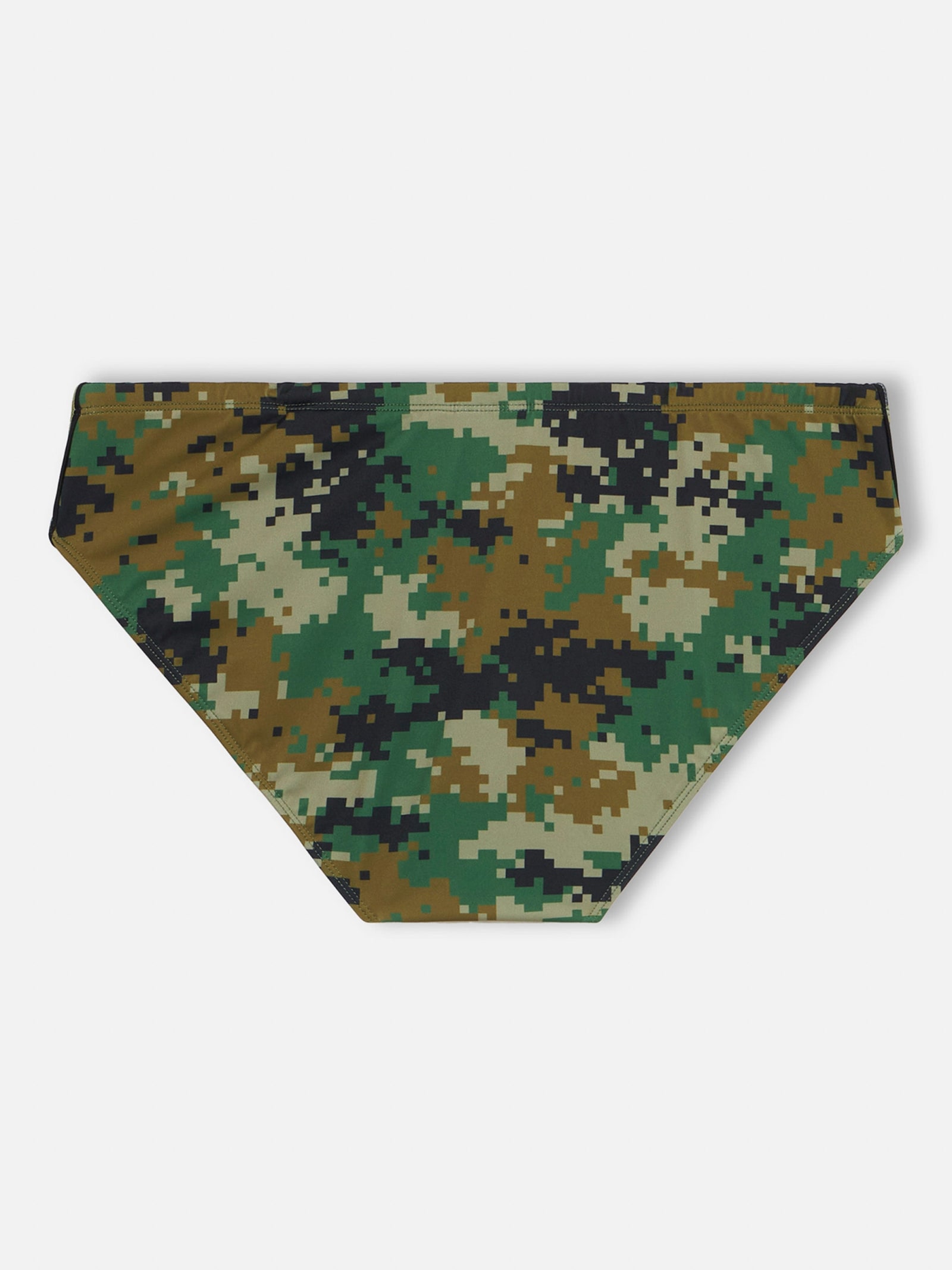 Mc2 Saint Barth Man Camouflage Swim Briefs Cayo In Green