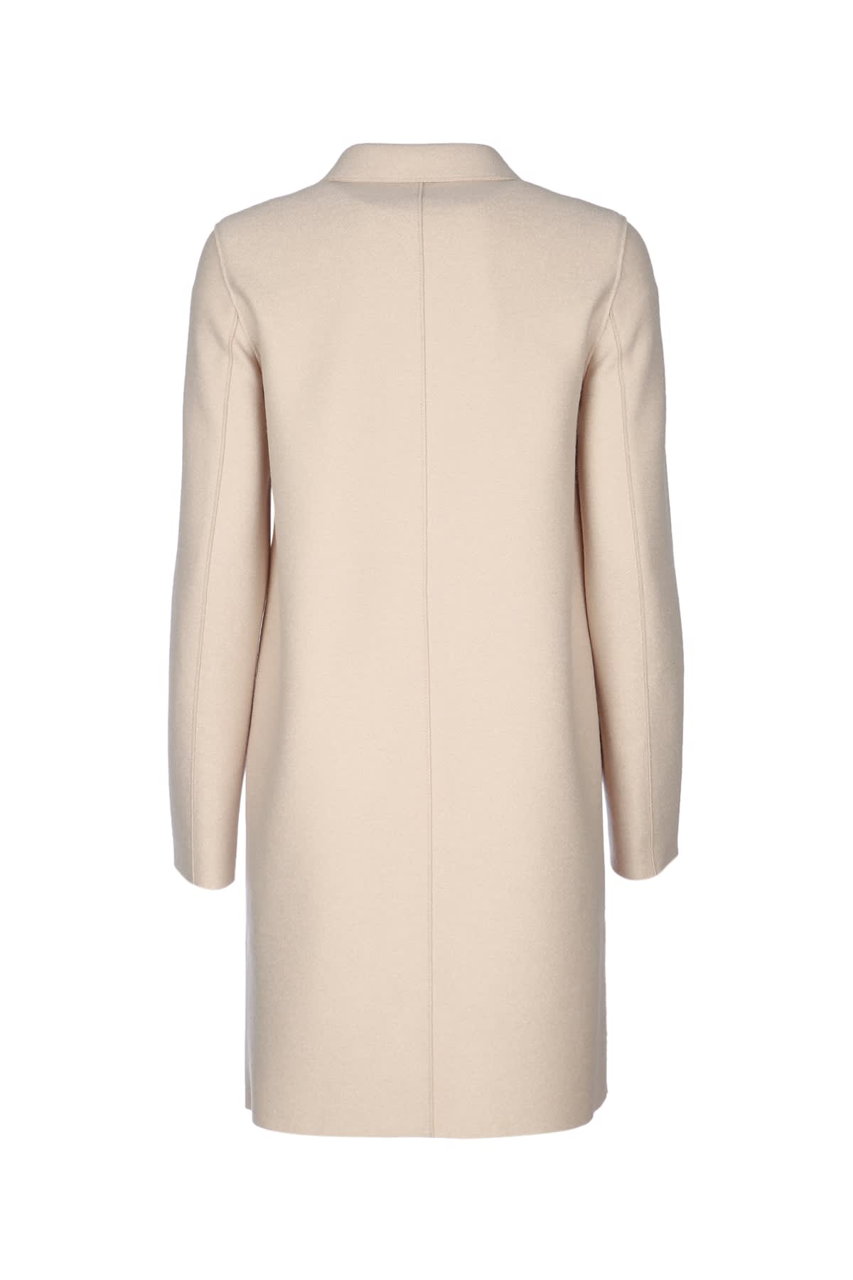 Harris Wharf London Women Button Up Boxy Coat Pressed Wool In Neutral