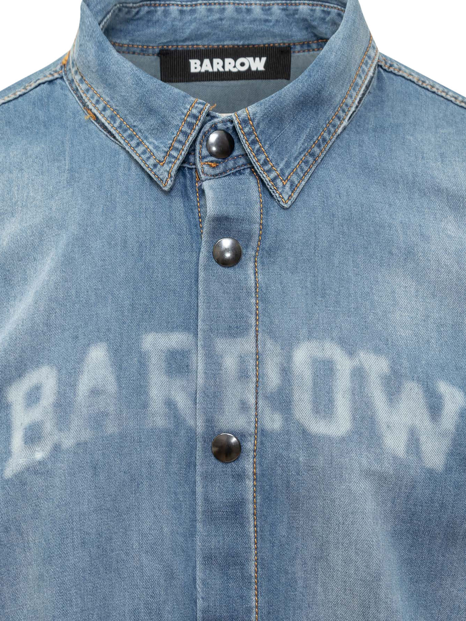 Shop Barrow Denim Shirt In Denim Blue