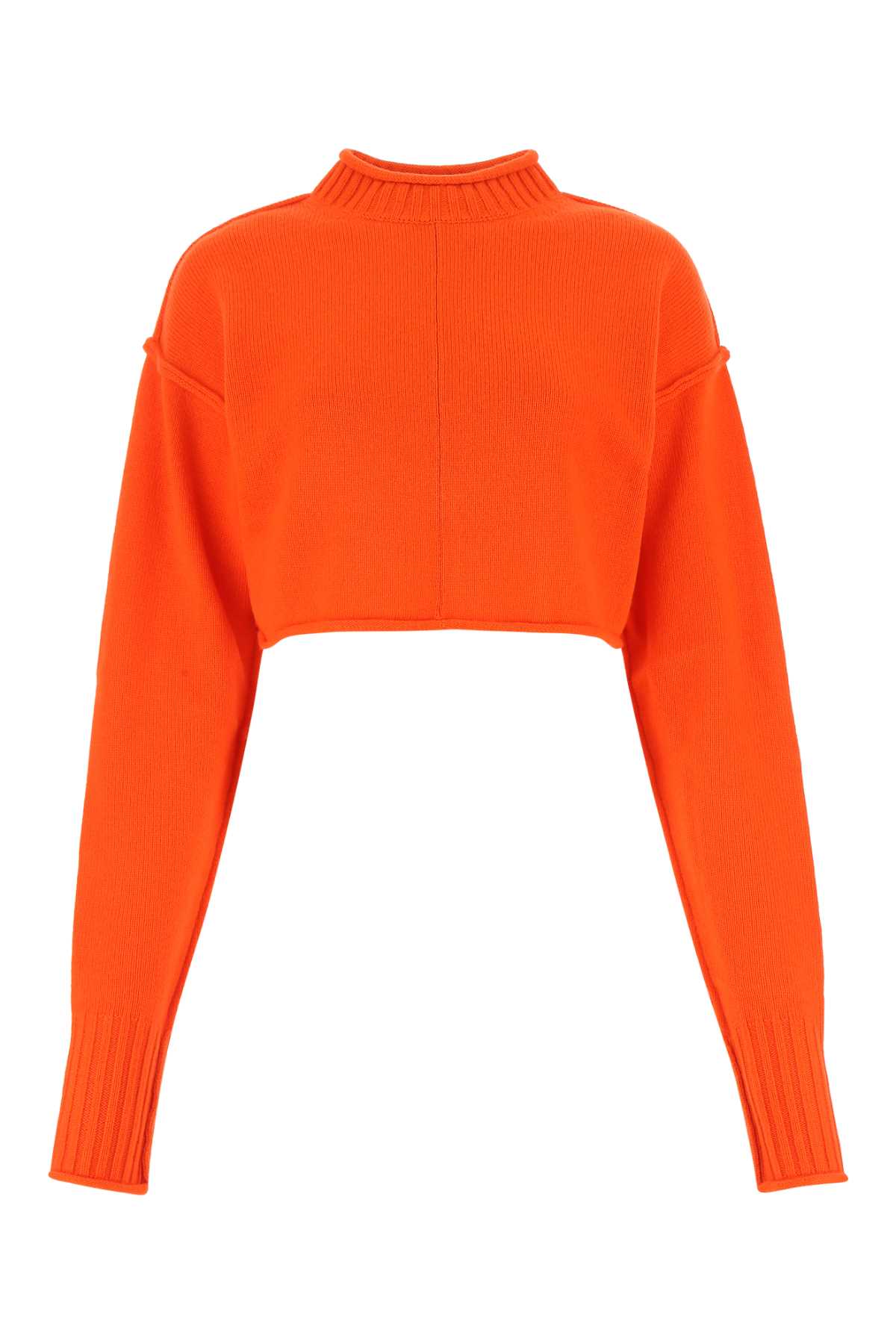 Shop Sportmax Orange Wool Blend Maiorca Sweater In 003