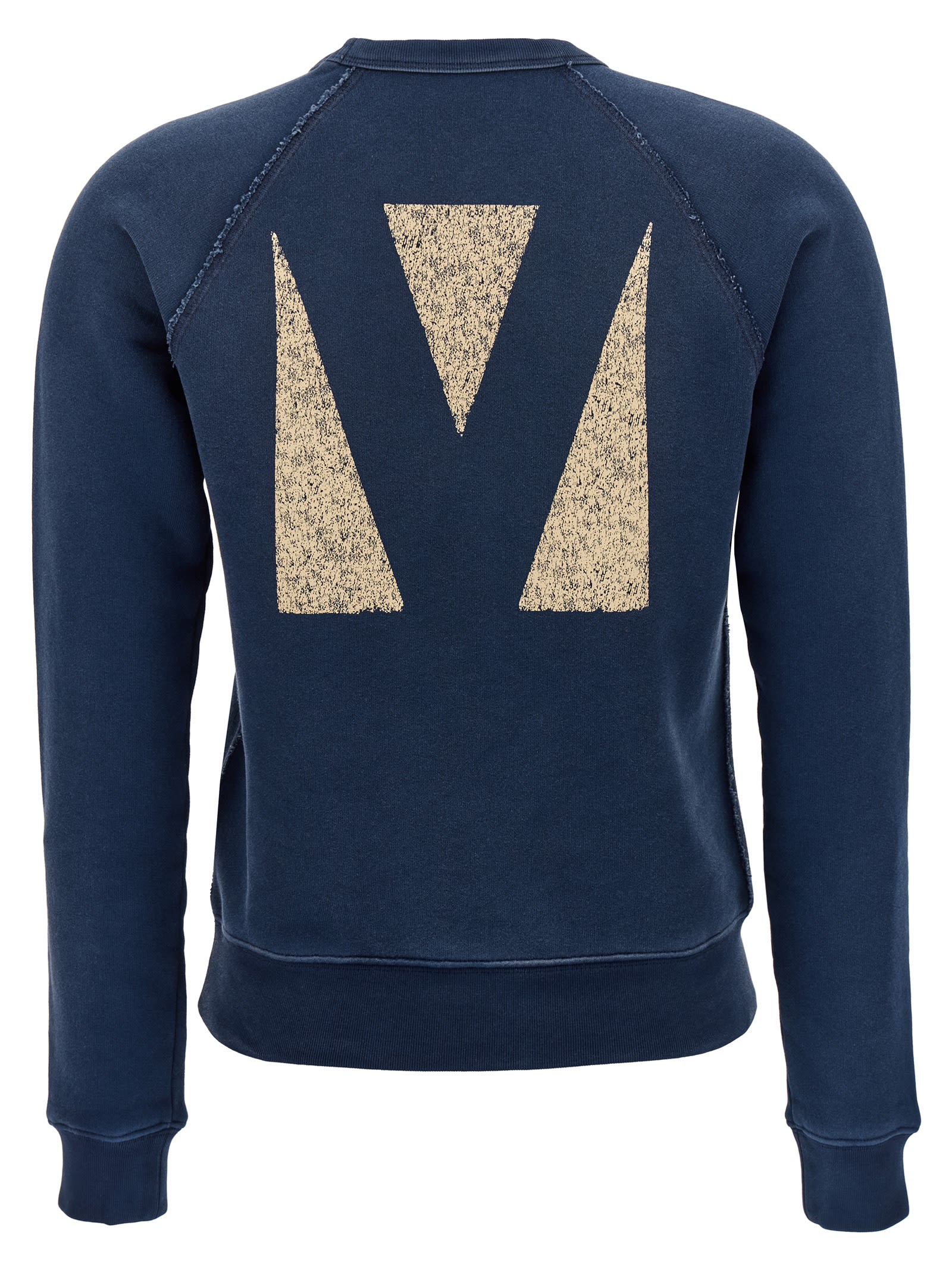 Valentino Garavani Printed Cotton Sweatshirt In Blue