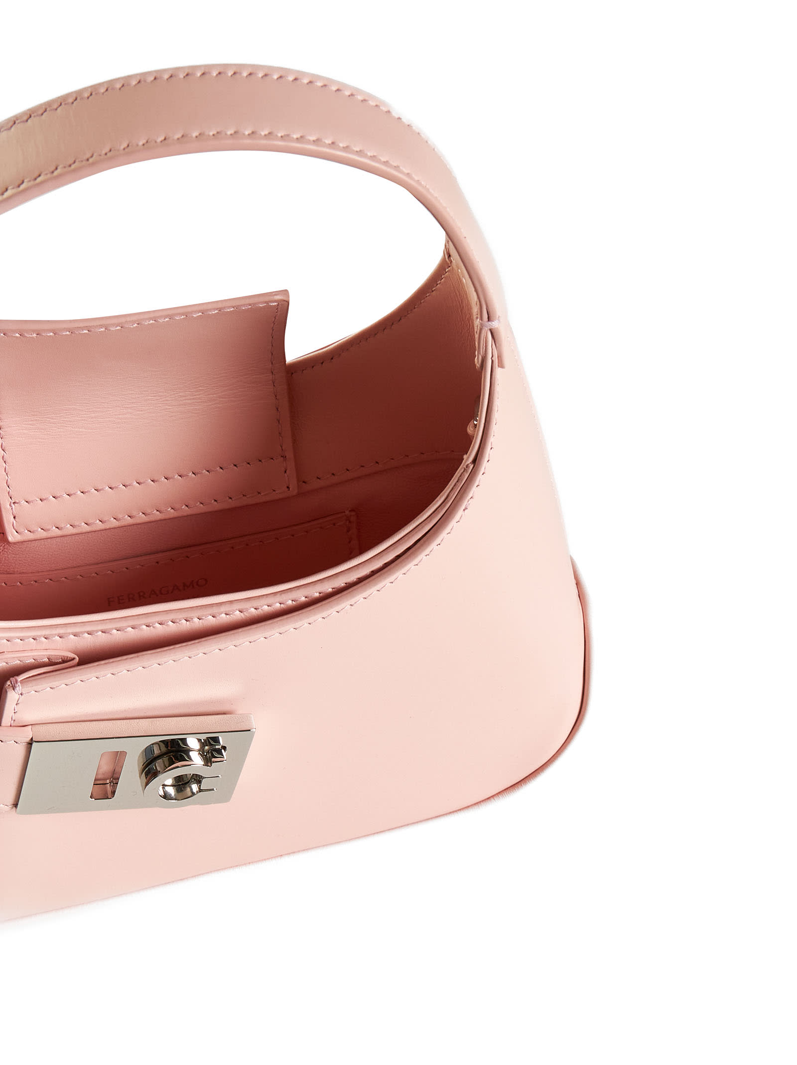 Shop Ferragamo Shoulder Bag In Nylund Pink