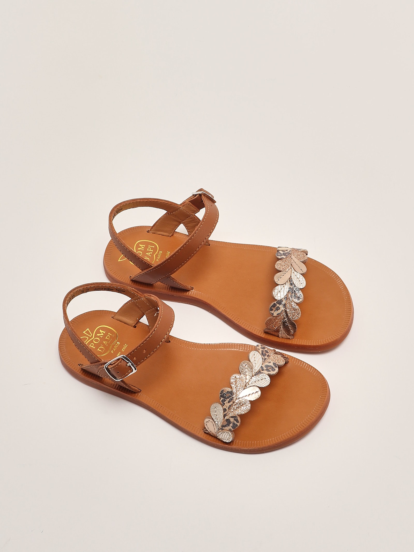 Pom D'api Plagette Ferns Sandal In Brown