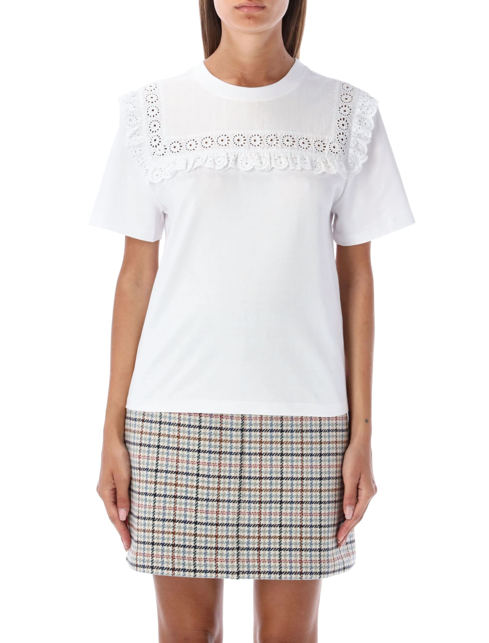 See by Chloé Broderie Anglaise T-shirt