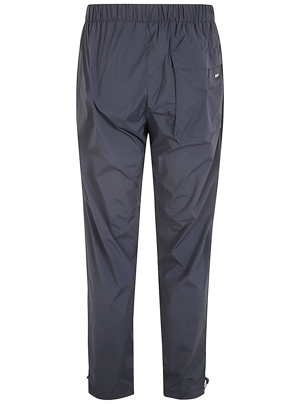 Herno Pleat-detailing Straight-leg Trousers In Navy Blue