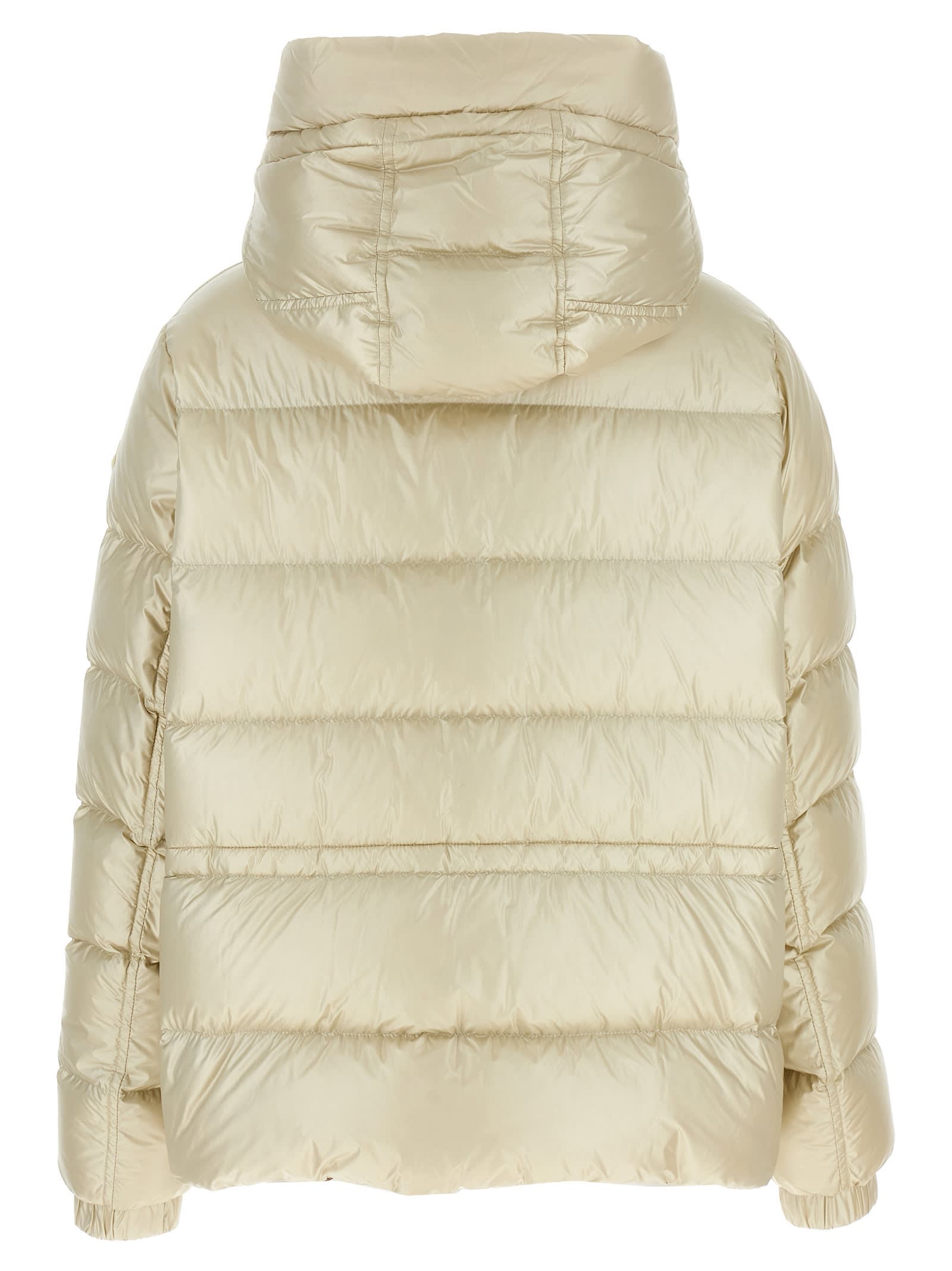 Shop Moncler Biron Down Jacket In White