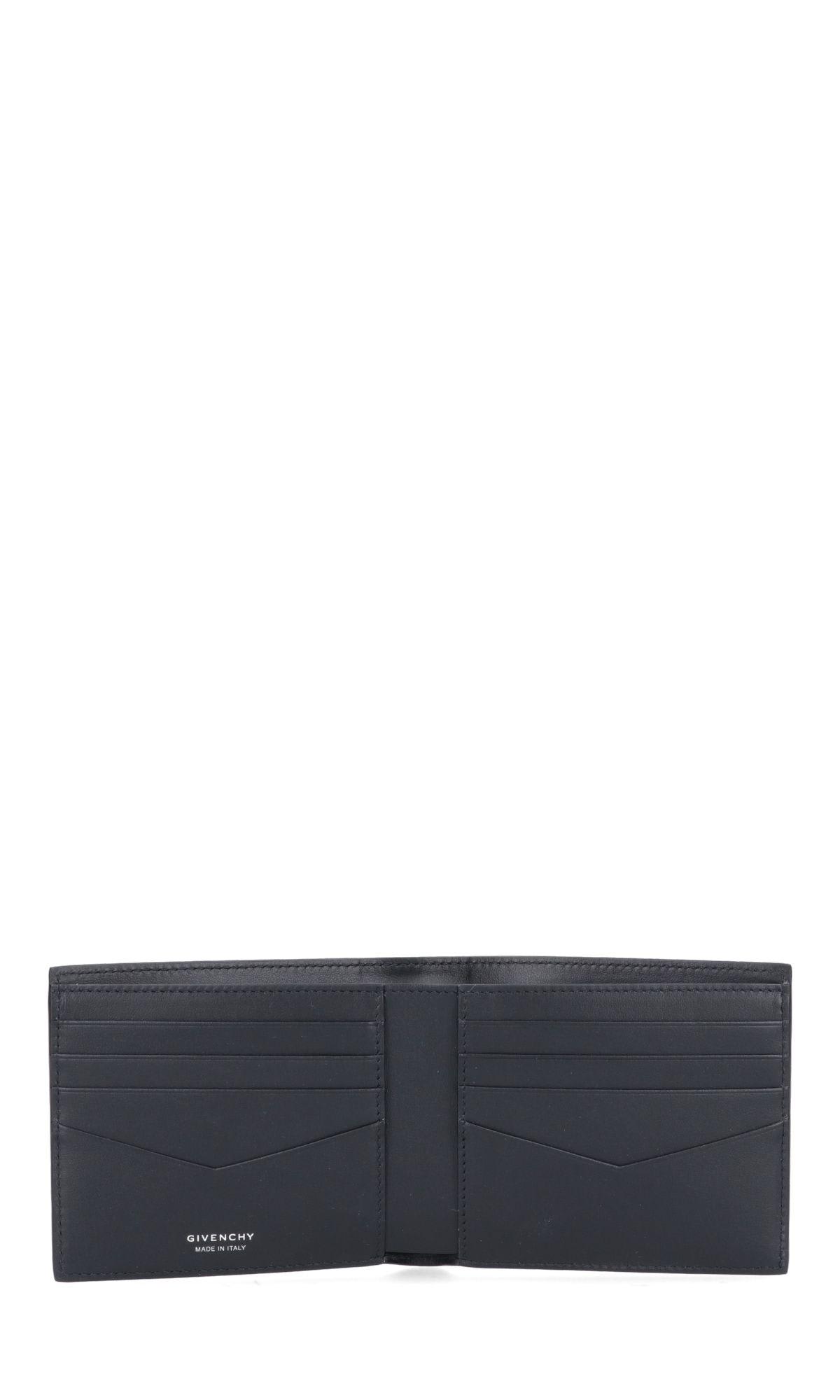 Shop Givenchy Bi-fold Logo Card Holder In Black