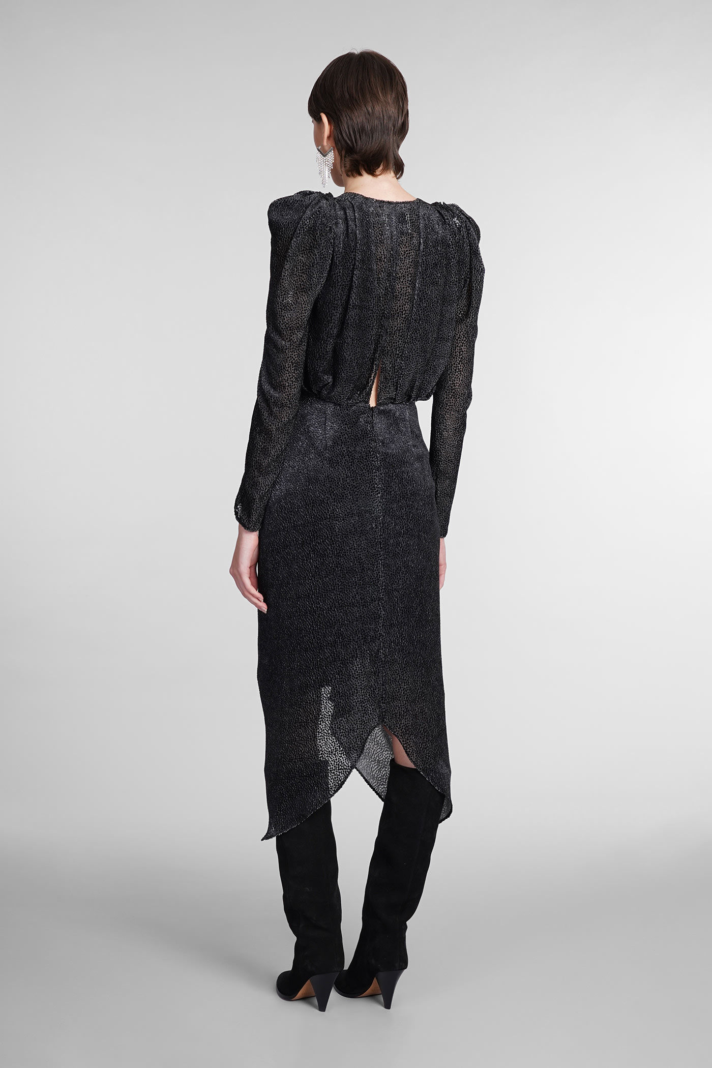 Shop Isabel Marant Maray Dress In Black Viscose