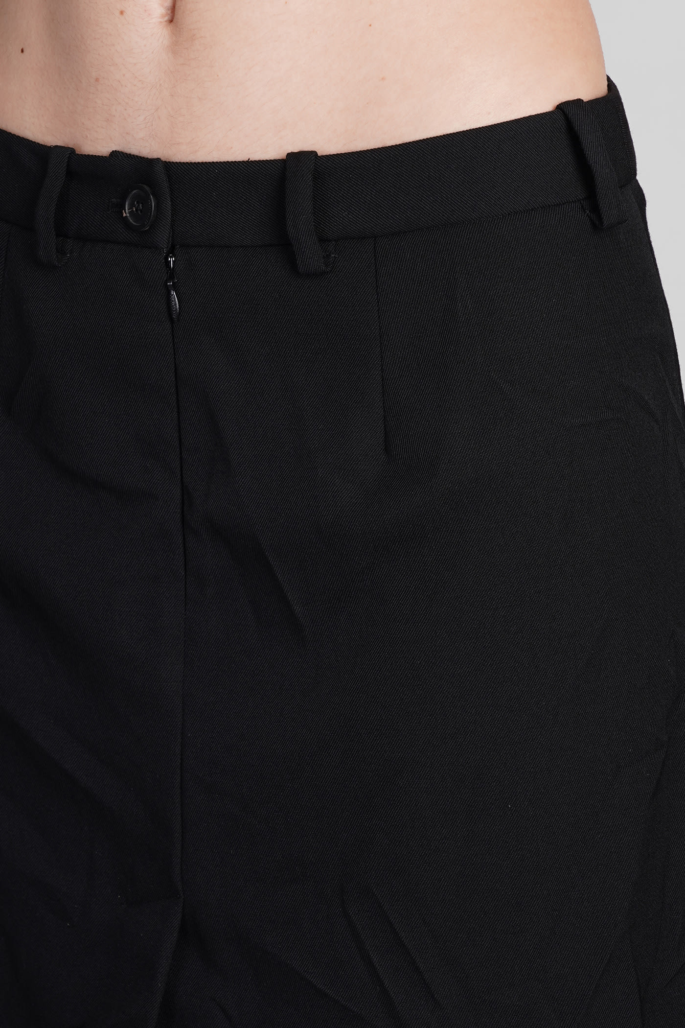 Shop Balenciaga Skirt In Black Wool