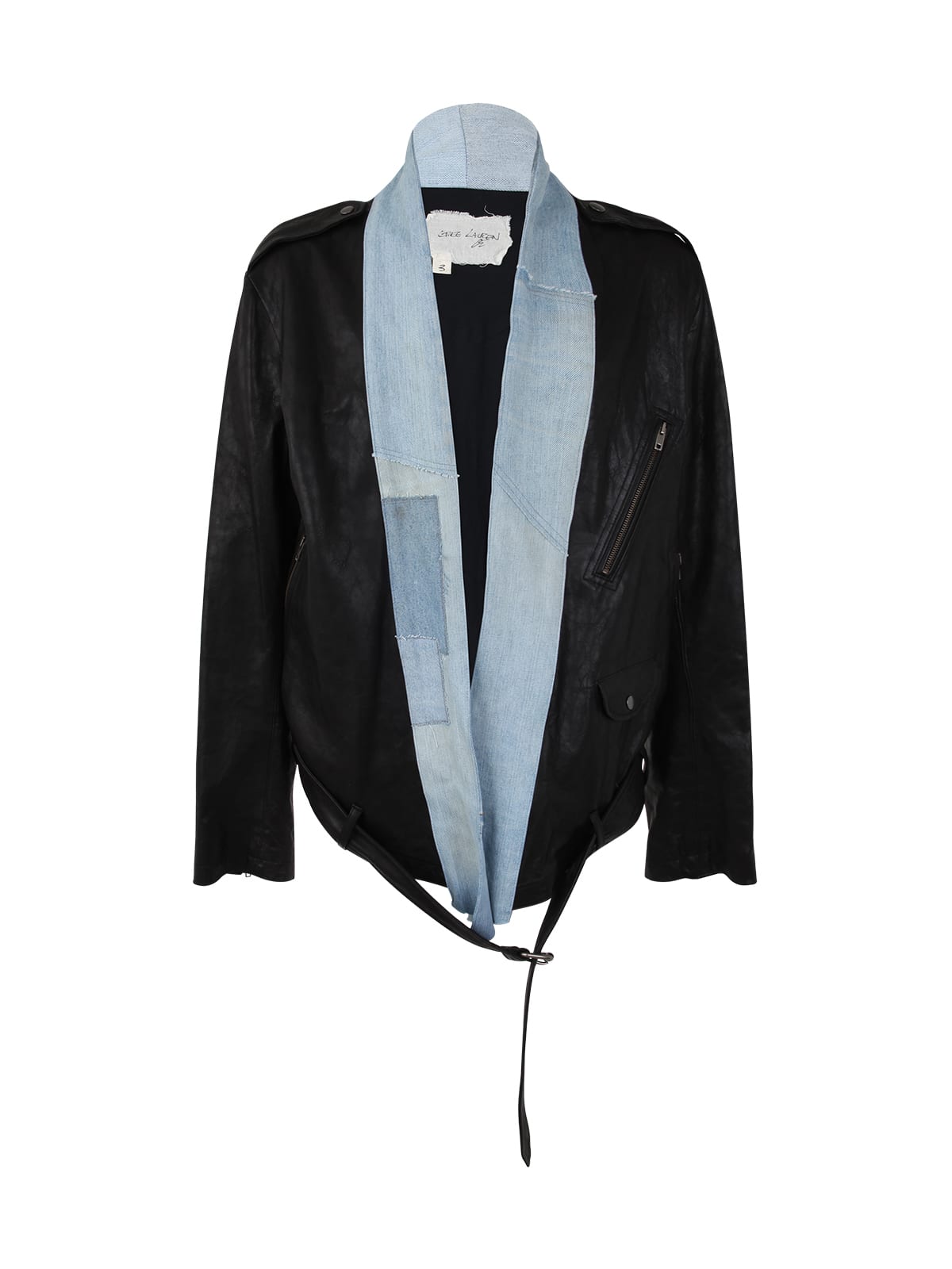 Greg Lauren Long Dress In Black