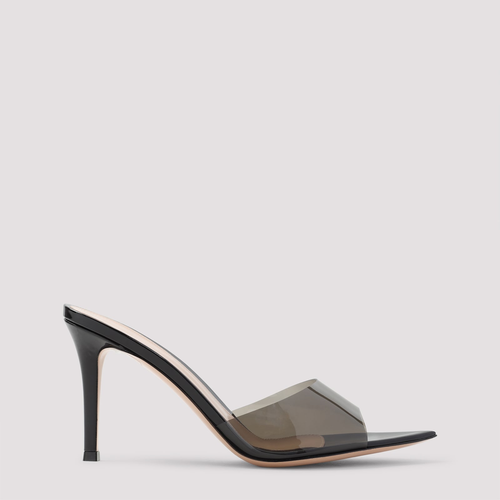 Gianvito Rossi Elle 85 Pointed Toe Mules In Black