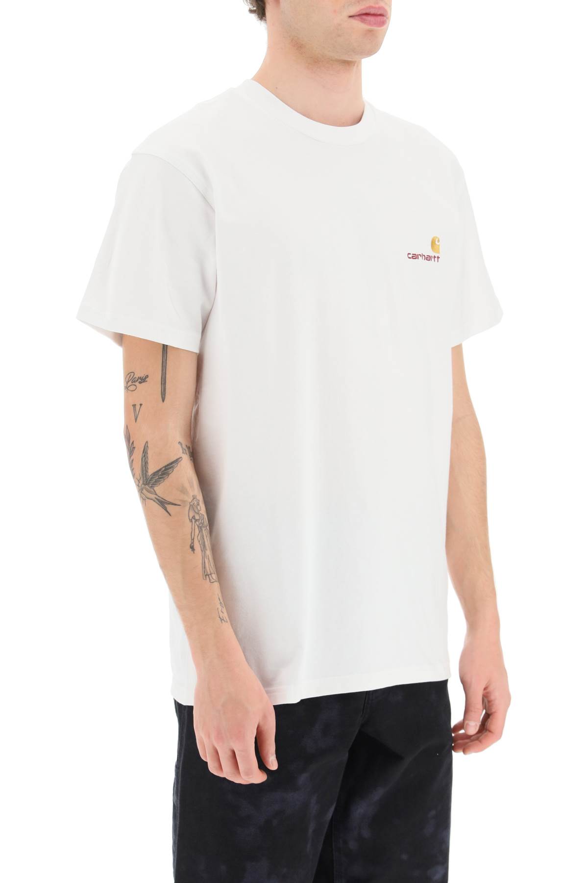Shop Carhartt American Script T-shirt In .xx White