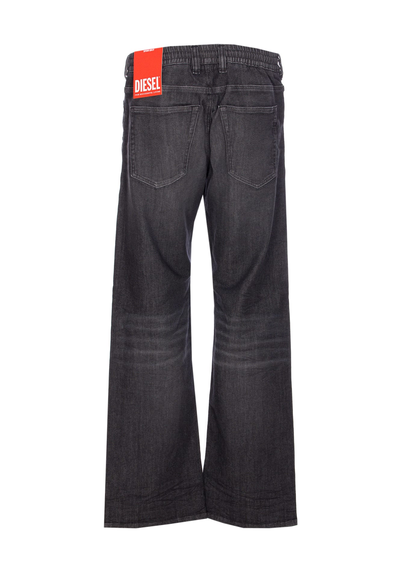 Diesel Trousers Drawstring Waist Pockets In Gray