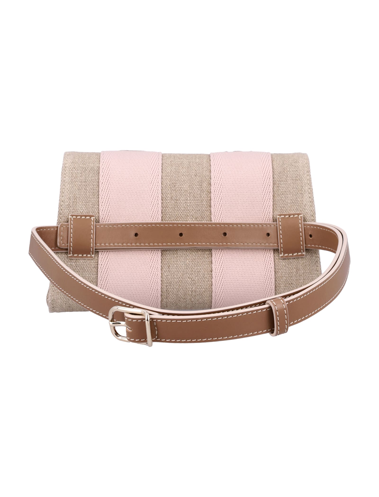 Shop Chloé Woody Belt Bag In Blushy Beige