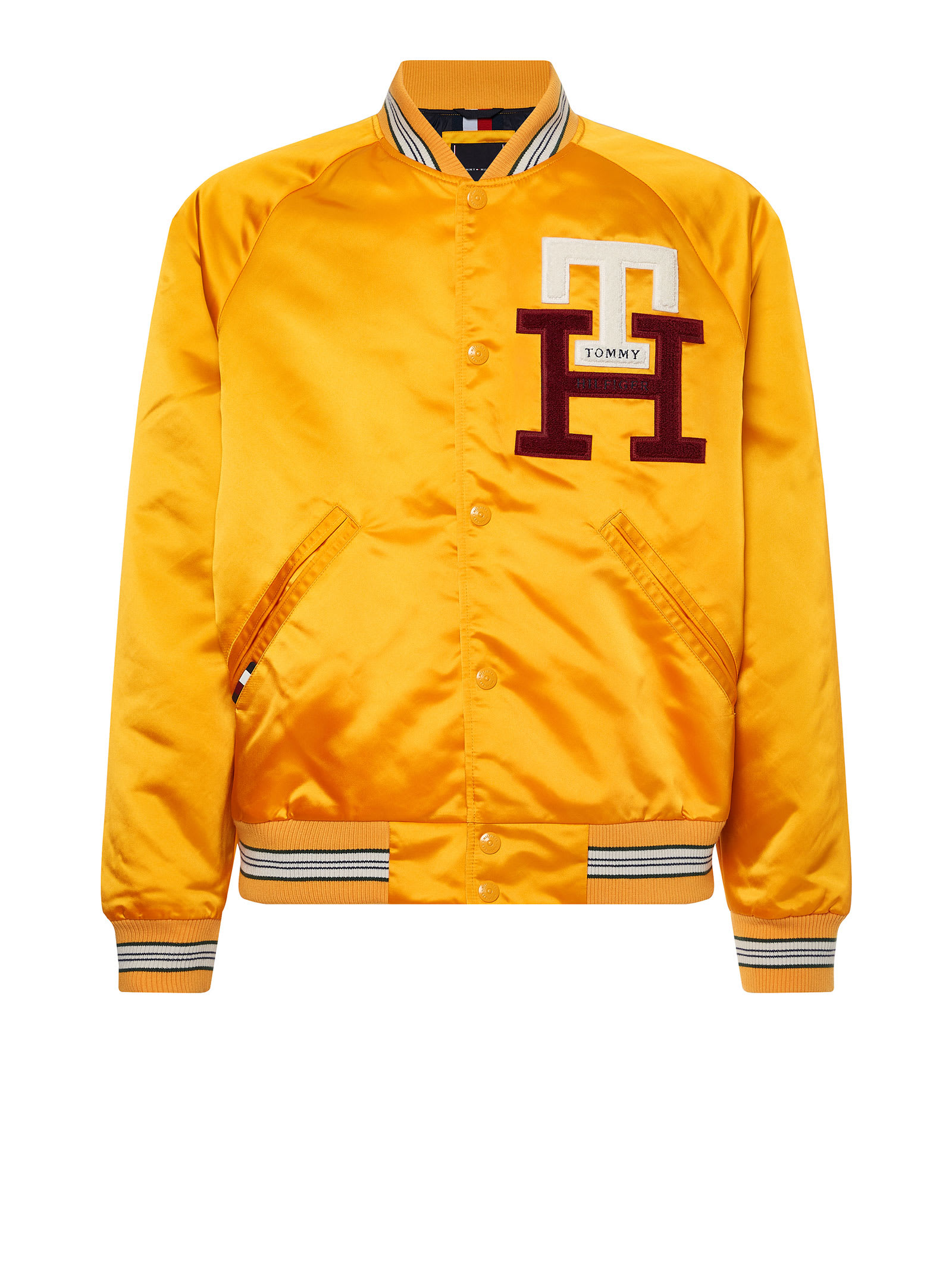 Tommy Hilfiger Monogram Varsity Jacket In Giallo