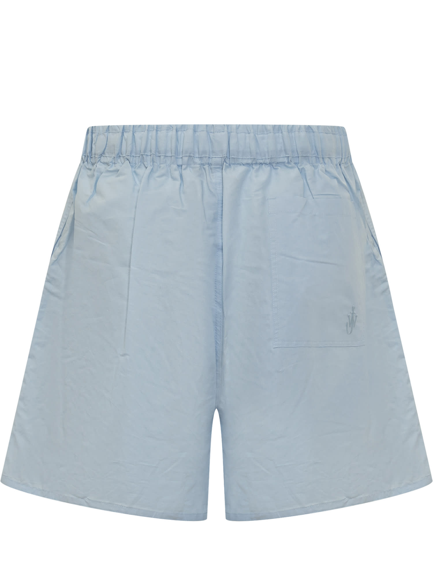 Jw Anderson Printed Drawstring Shorts In Light Blue