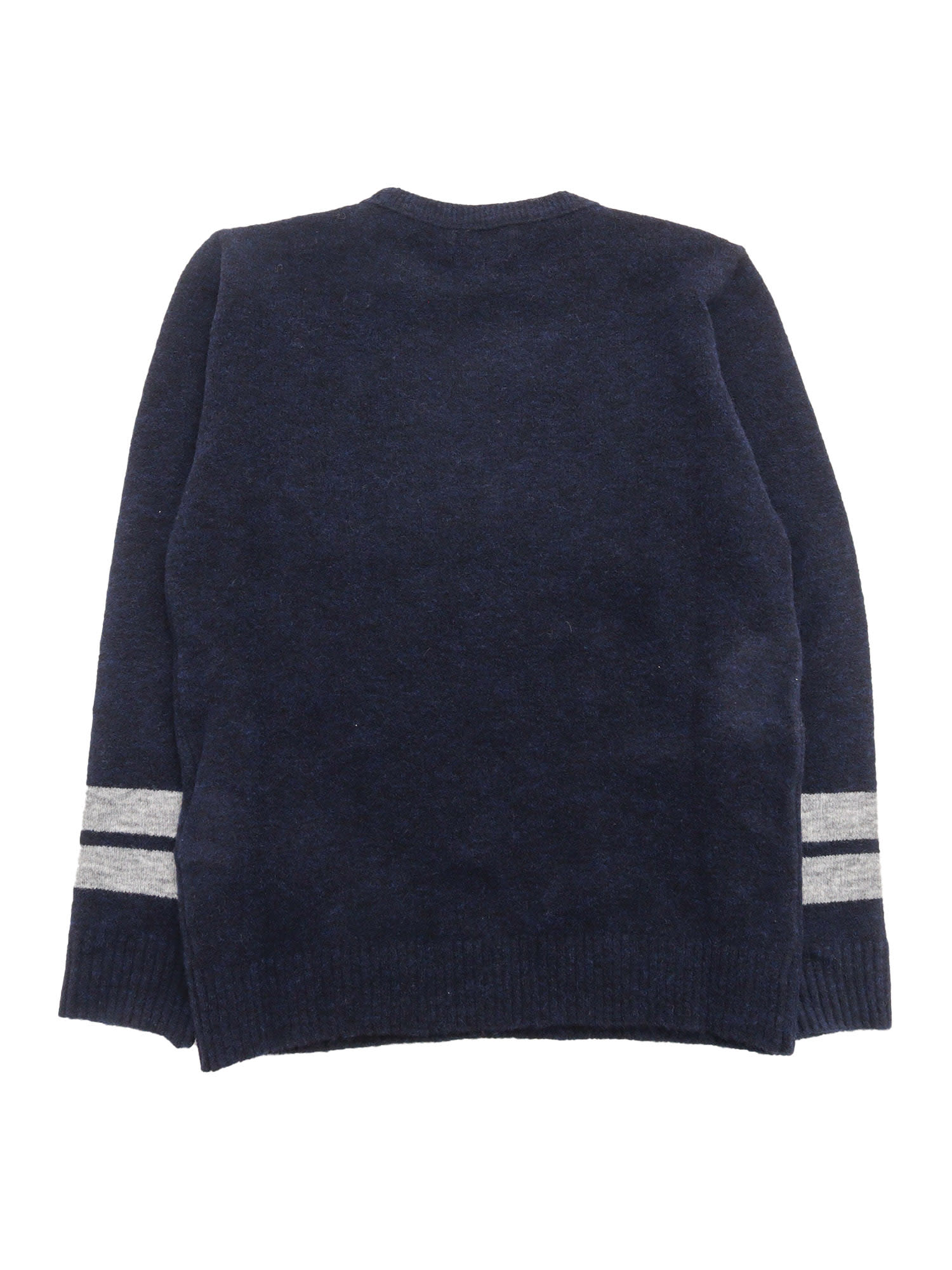 Stone Island Compass-motif Sweater In Blue