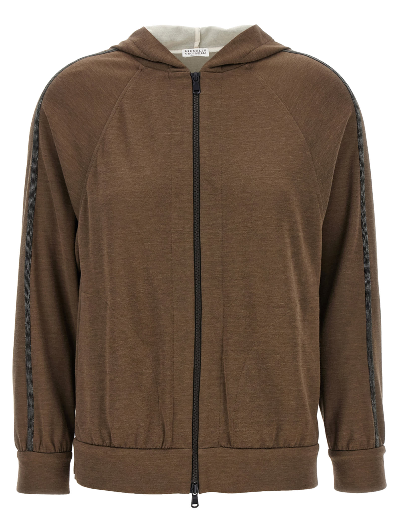 shiny Trims Hoodie