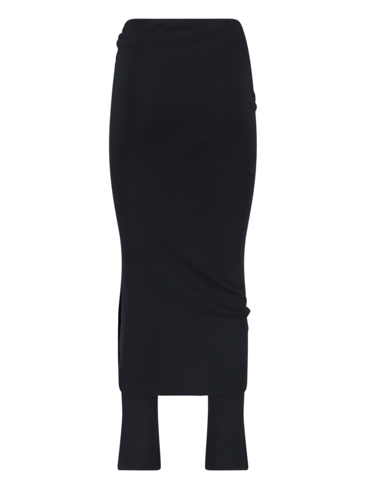 Shop Alaïa Draped Skirt In Black