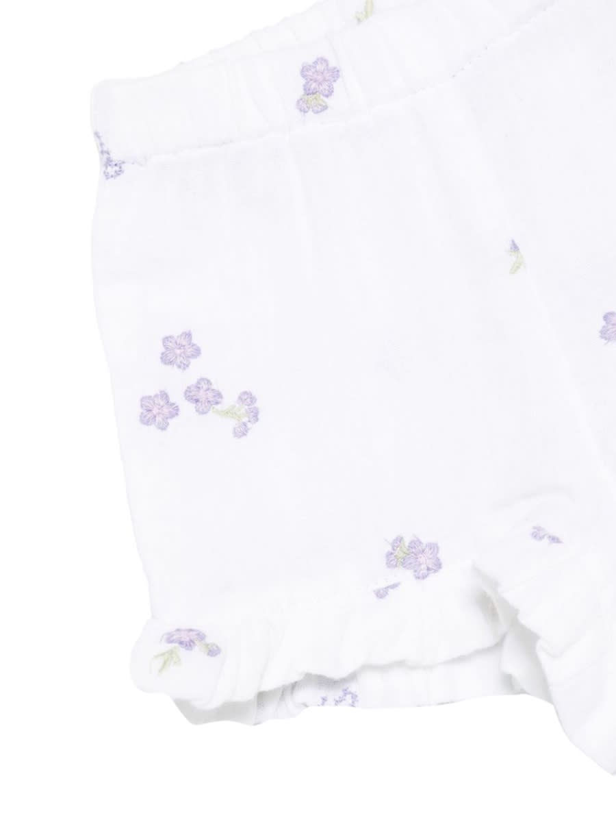 Tartine Et Chocolat Embroidered Shorts Set In White