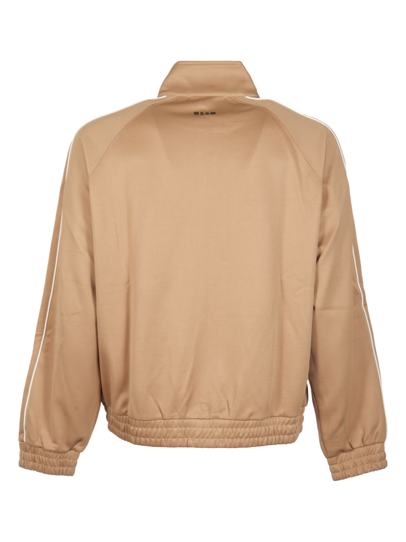 Msgm Ricamo Jacket In Beige