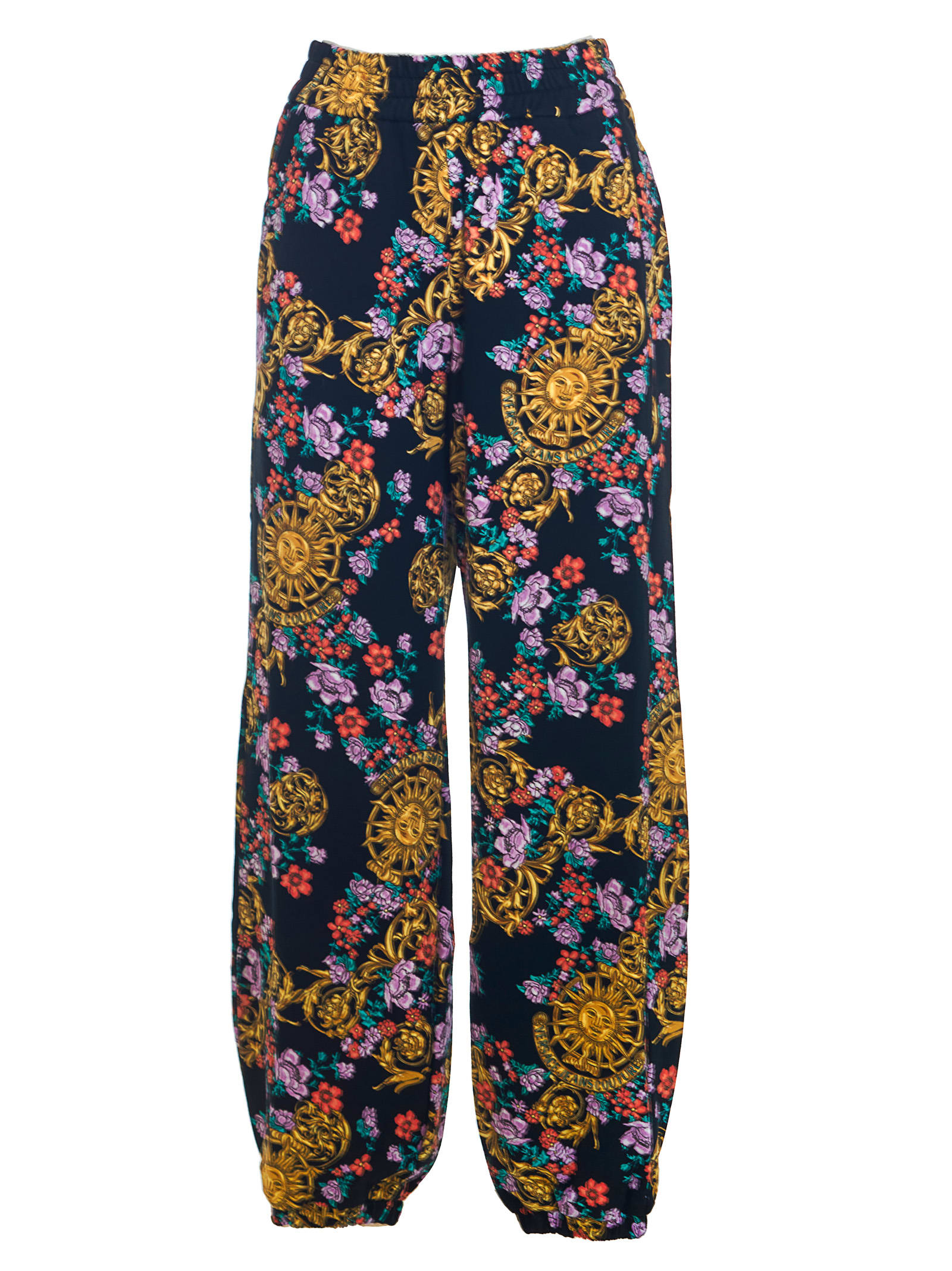 Versace Jeans Couture Trousers Felpa Print Sunflower