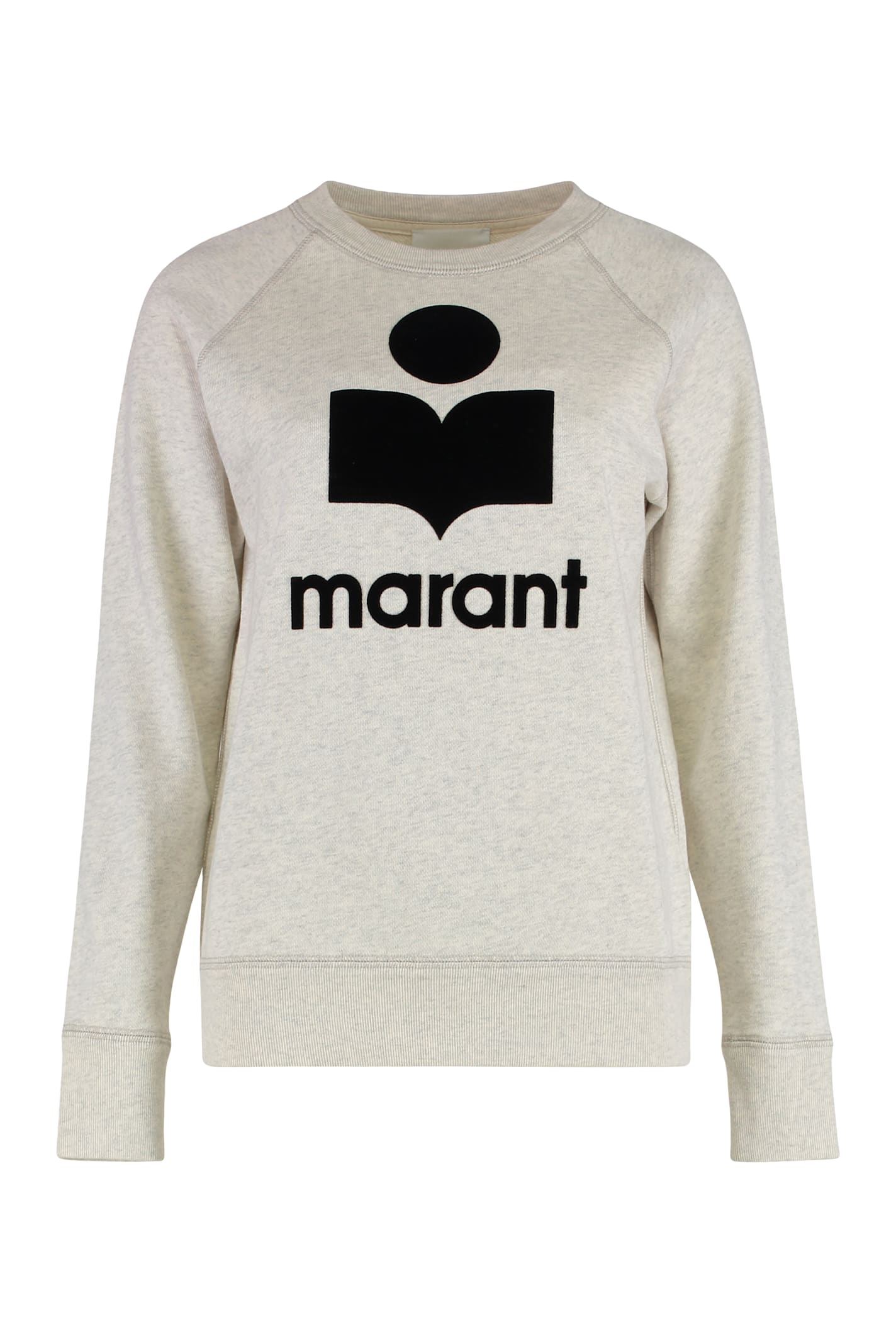 Isabel Marant Étoile Millyny Cotton Blend Crew-neck Sweatshirt In White