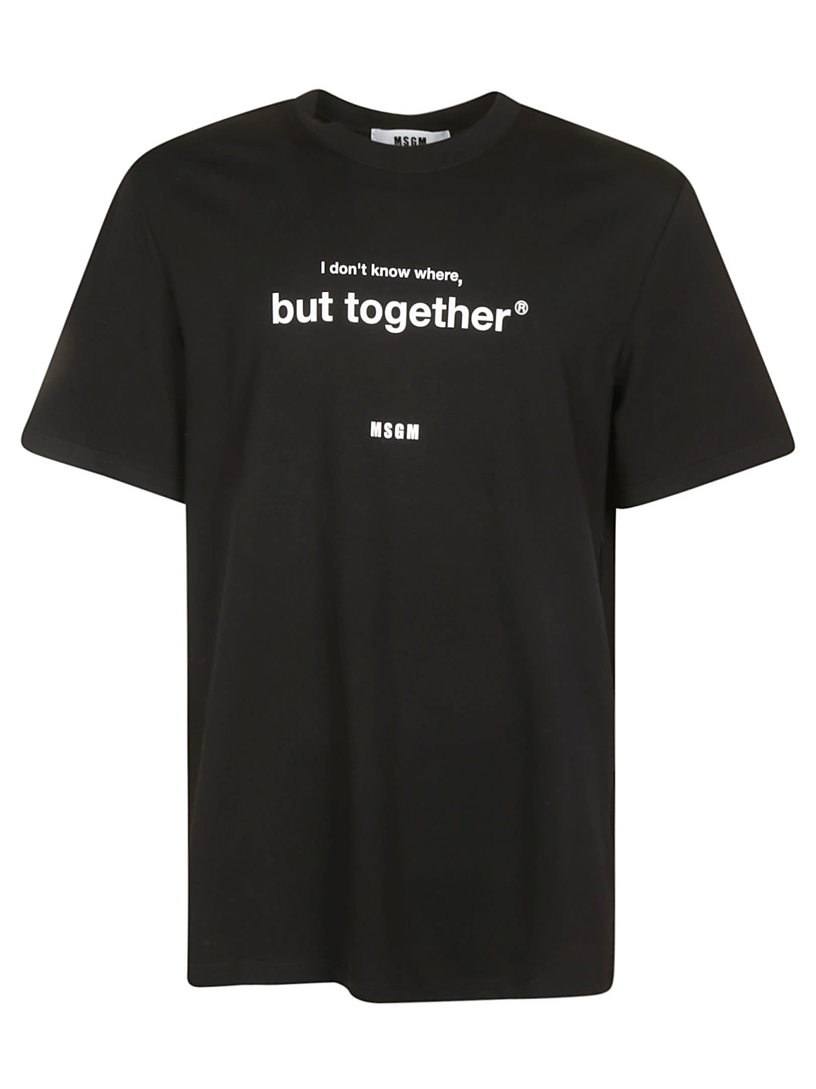 MSGM Regular Fit Quote T-shirt
