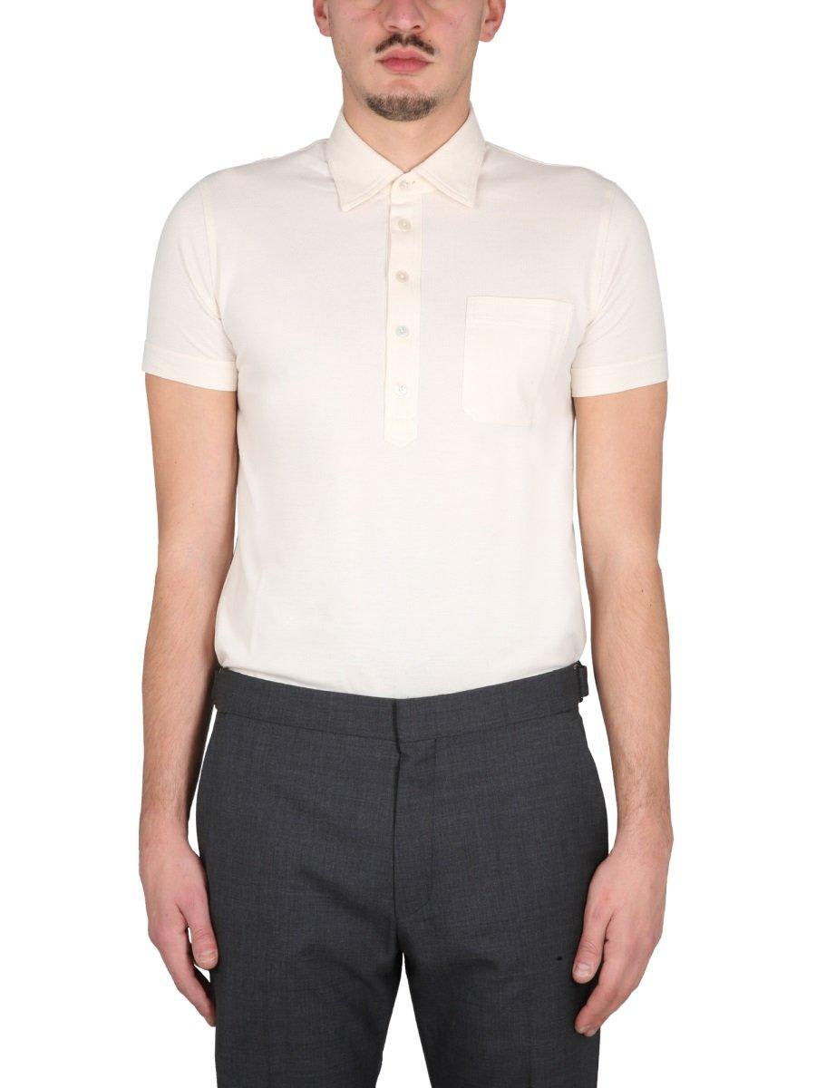 Tom Ford Straight Hem Short-sleeved Polo Shirt