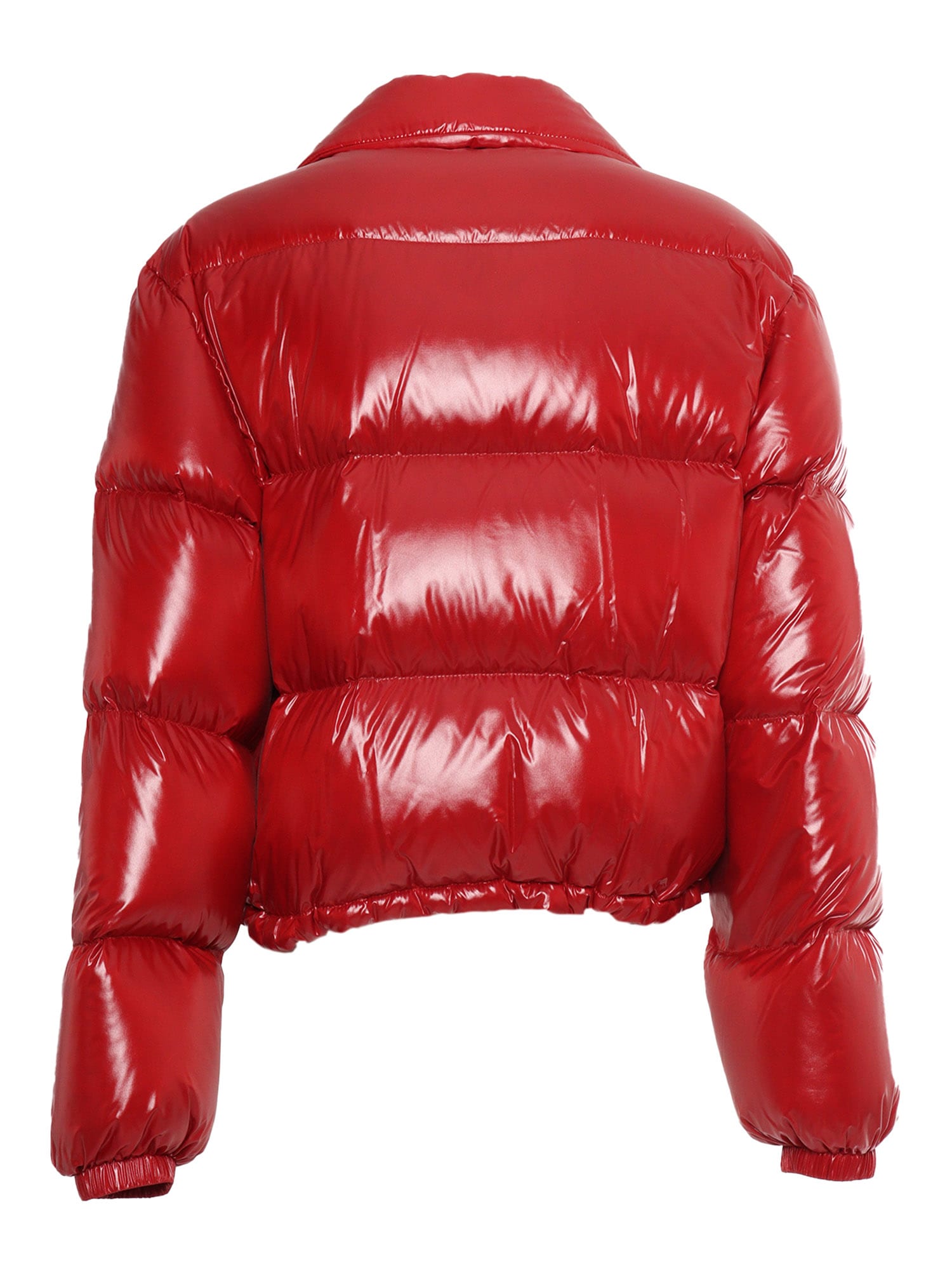 Shop Fay 3 Hooks Cropped Down Jacket In Red