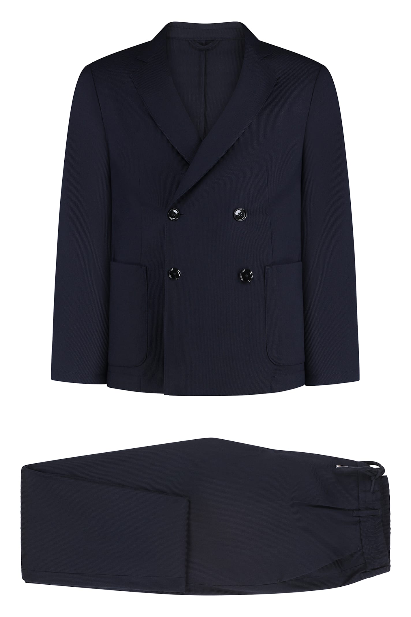 Hugo Boss Boss Virgin Wool Two-piece Suit In Blue