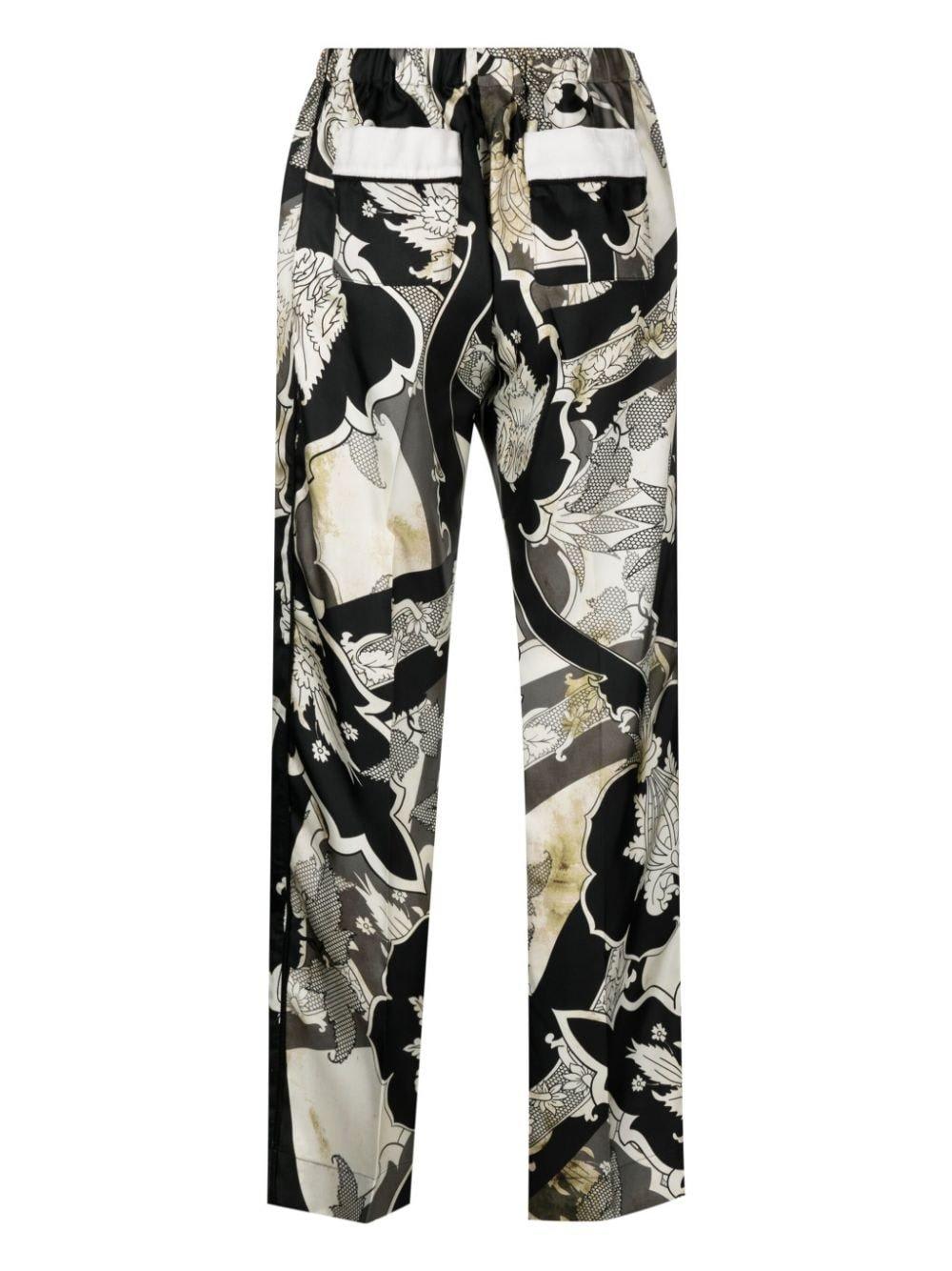 Shop F.r.s For Restless Sleepers All-over Print Pants In White