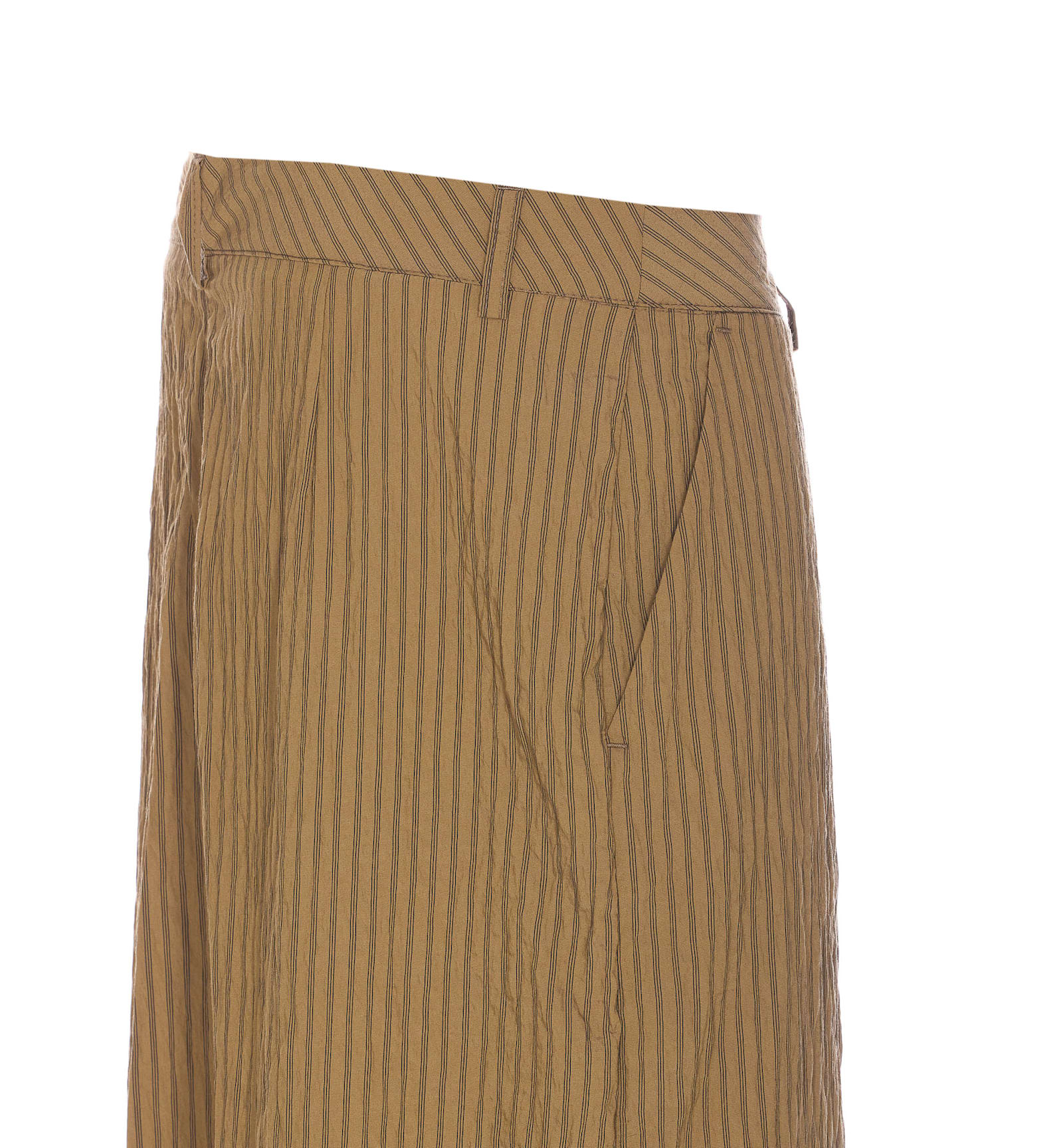Liu •jo Trousers Featuring Belt Loops And Striped Pattern In Brown