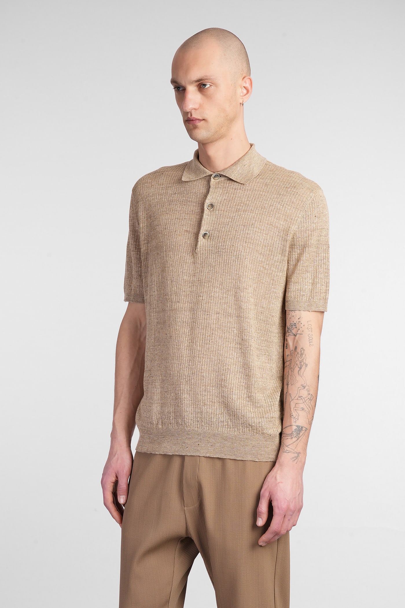 BARENA VENEZIA MARCO POLO IN BEIGE LINEN