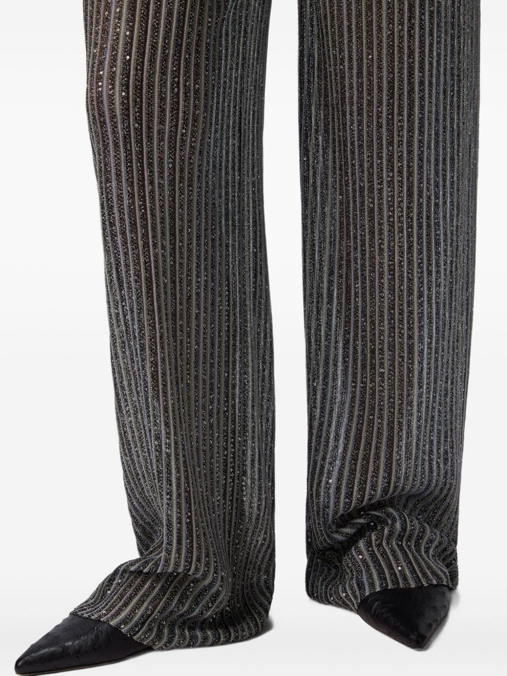 Missoni Lange Hose Mit Elastischem Bund Und Pailletten In Gray