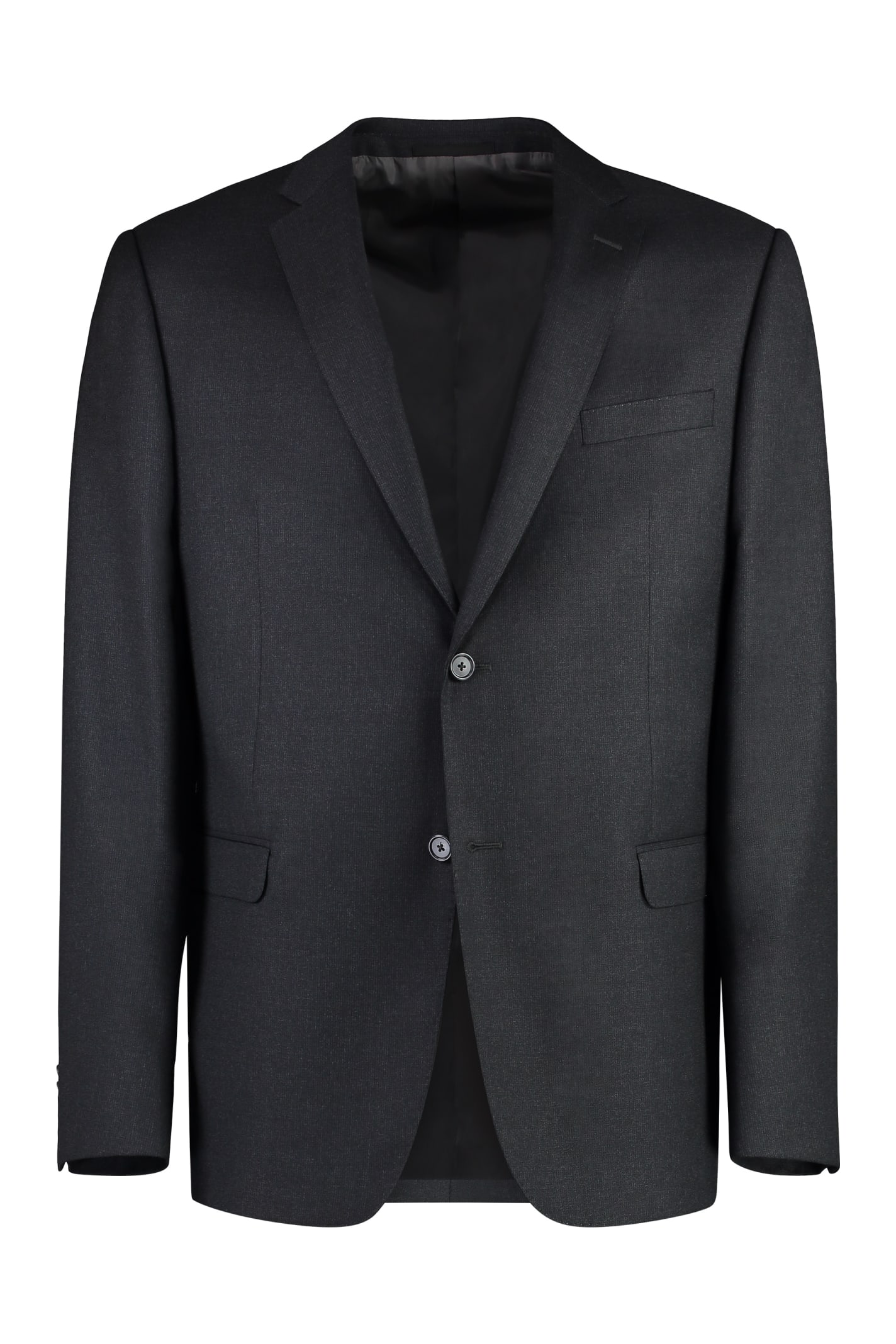 Shop Z Zegna Wool Two-pieces Suit In Grey