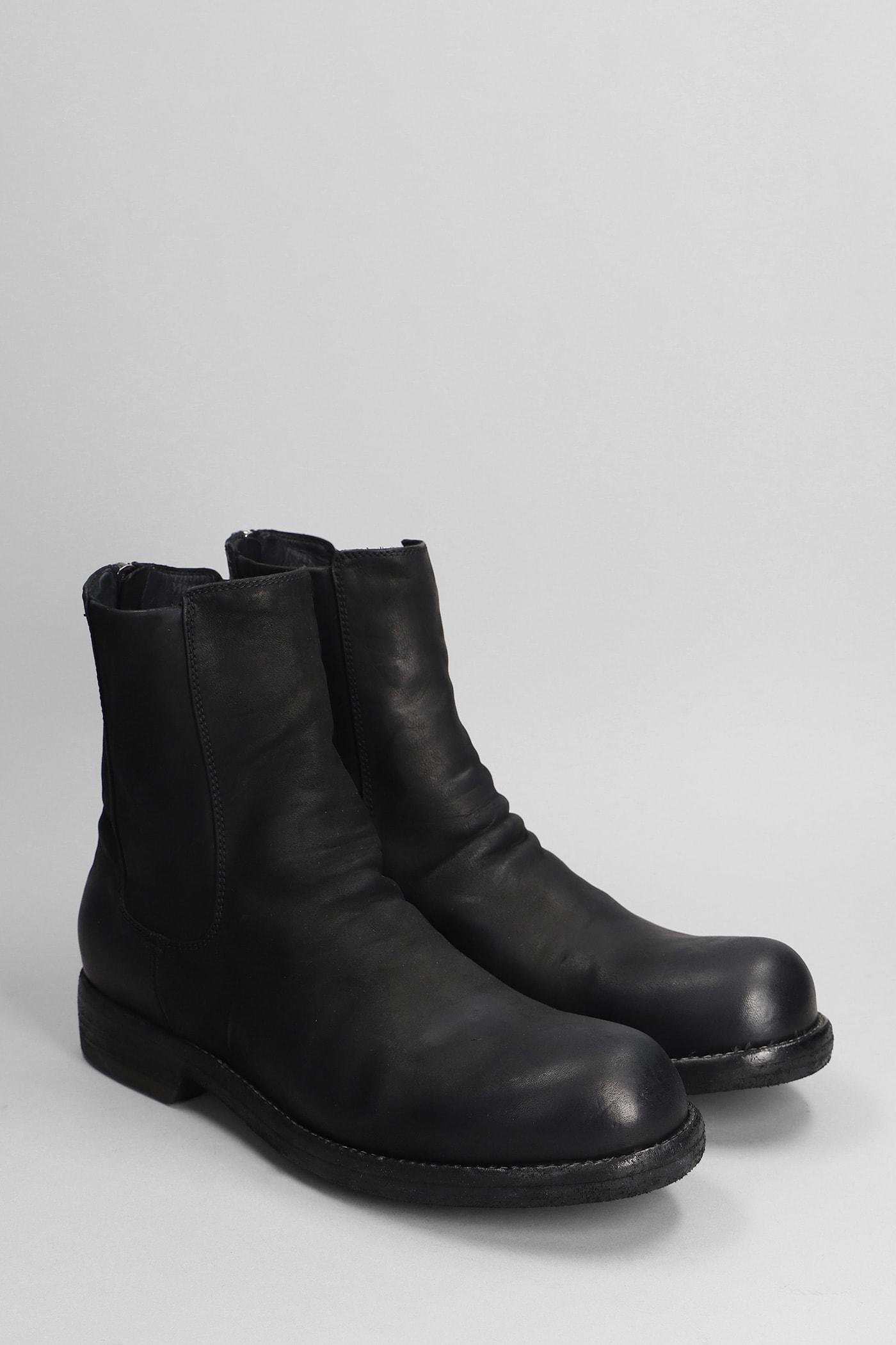 Shop Officine Creative Bulla Dd Ankle Boots In Black Leather