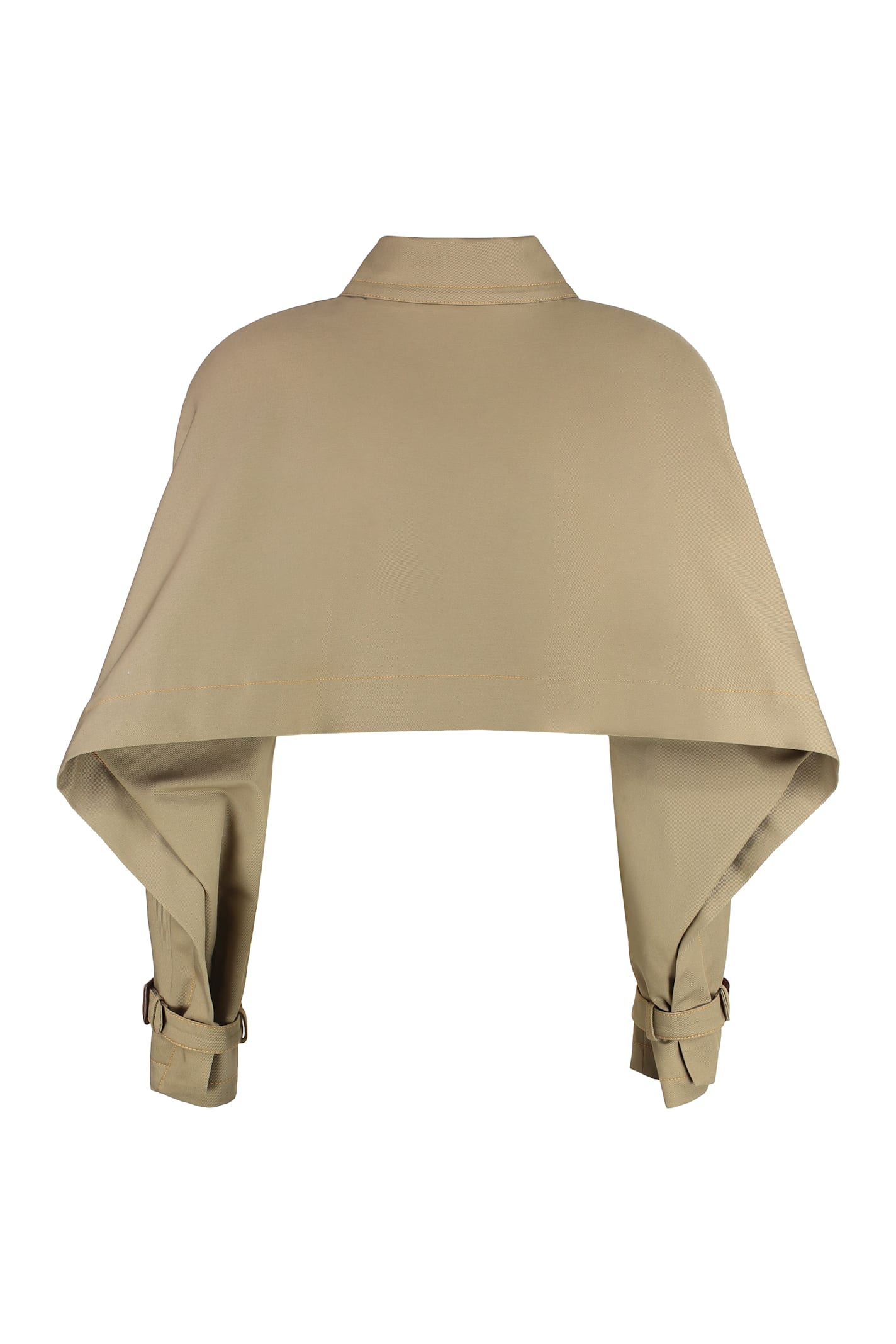 Vivienne Westwood Casual Jacket With Embroidered Detail And Epaulettes In Beige