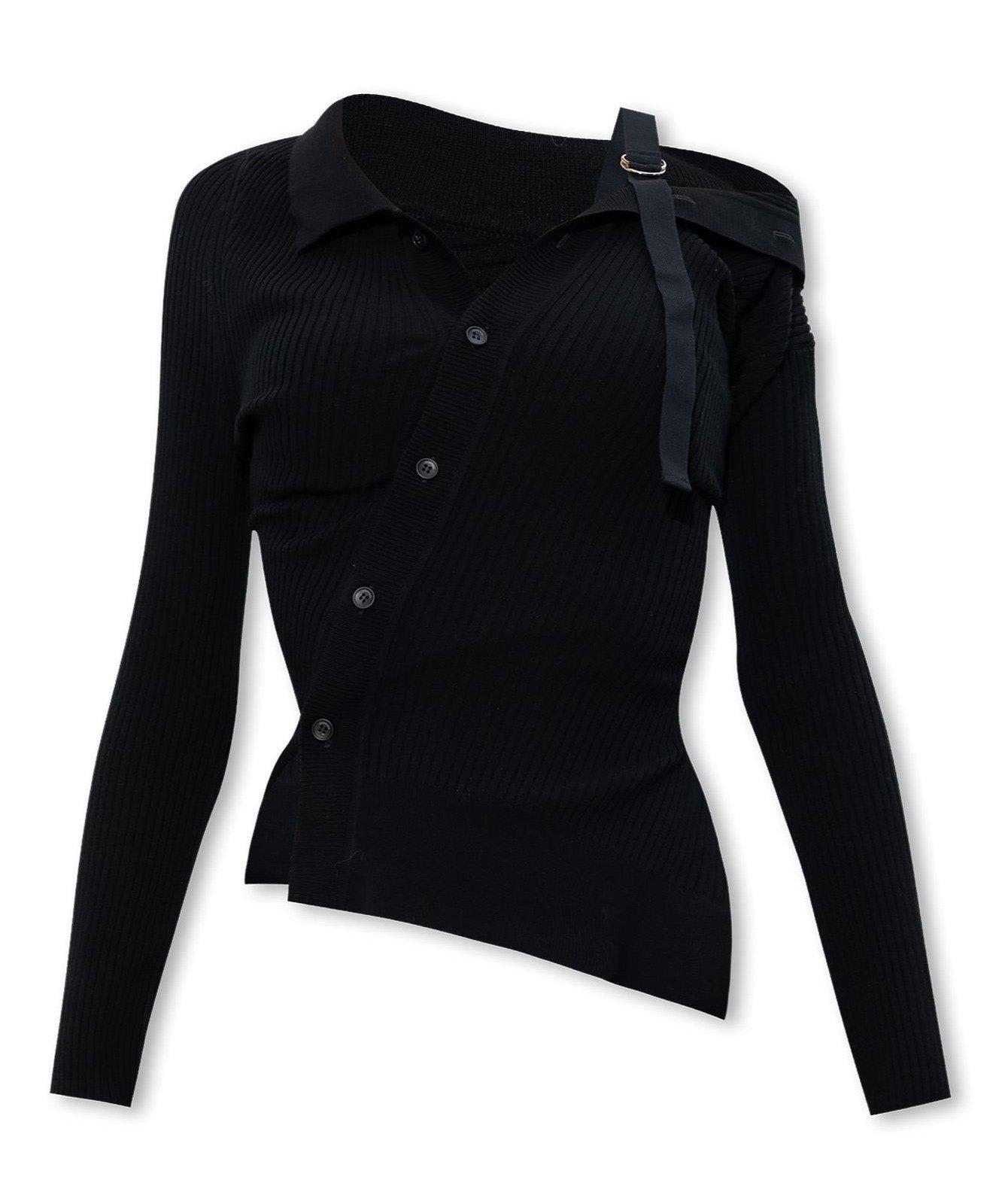 Jacquemus Colin Asymmetric Knit Top
