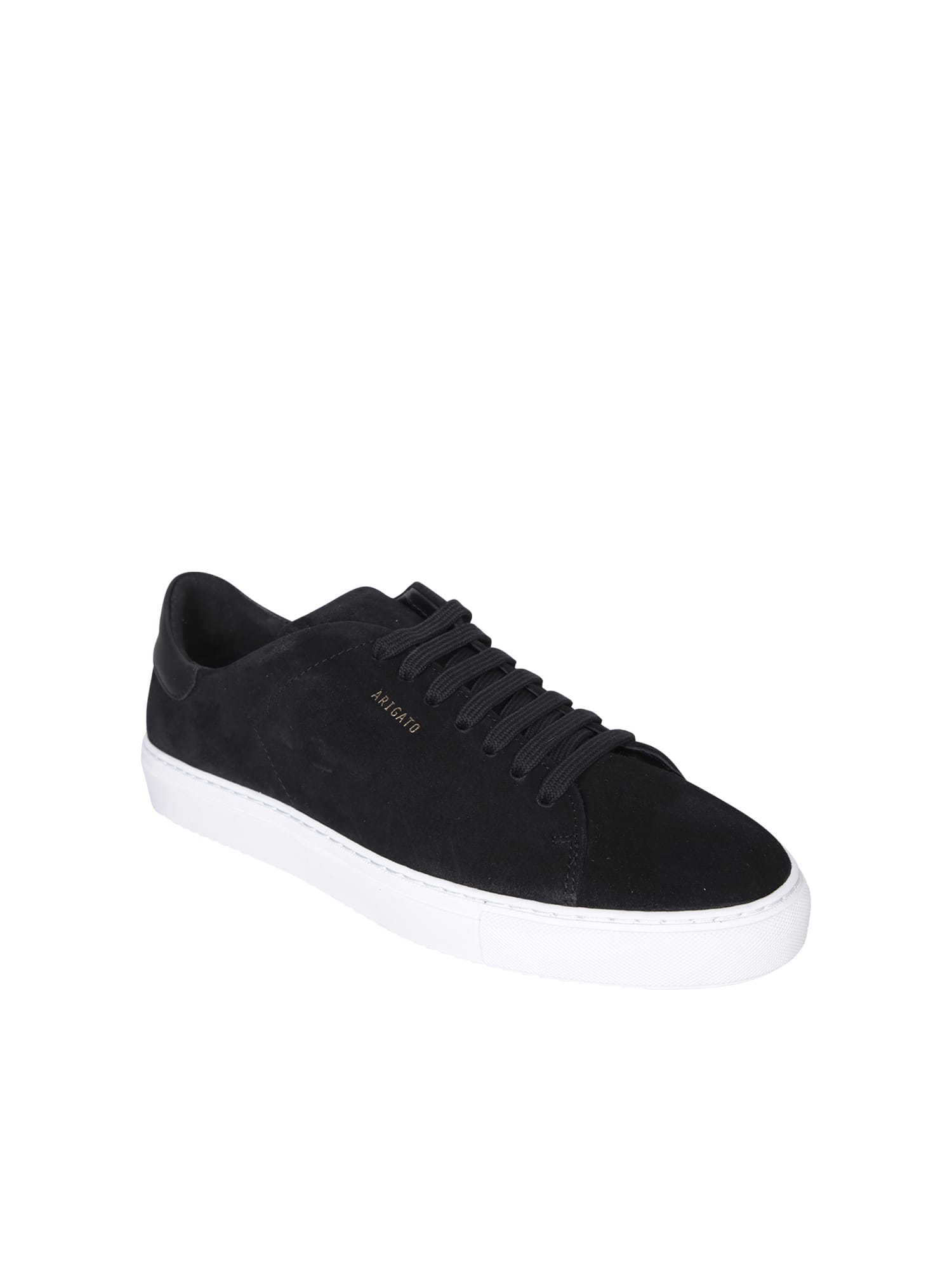 Shop Axel Arigato Clean 90 Suede Sneakers Black